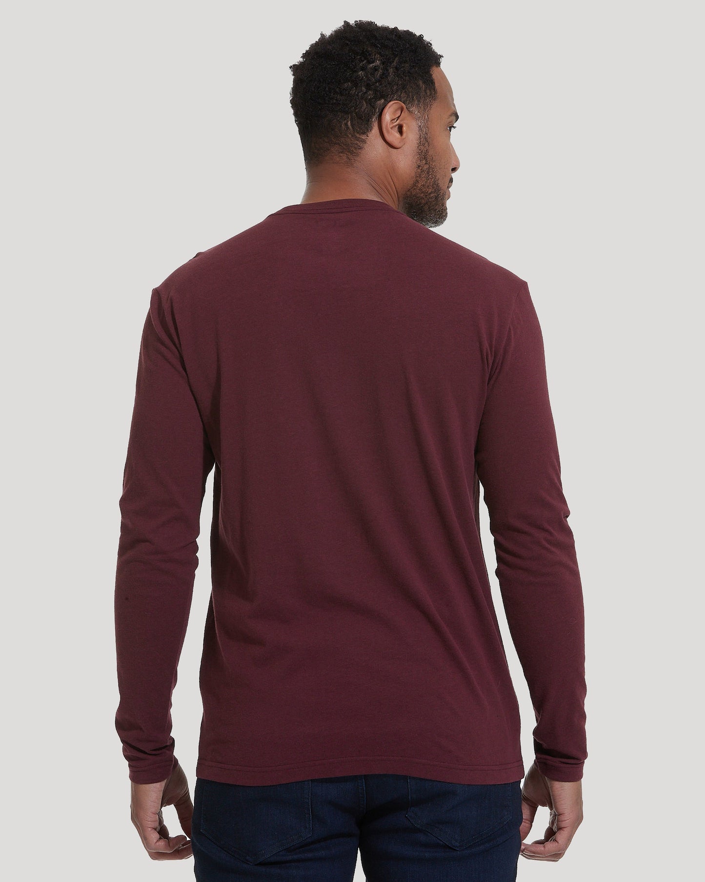 Mahogany Classic Long Sleeve Crew Neck