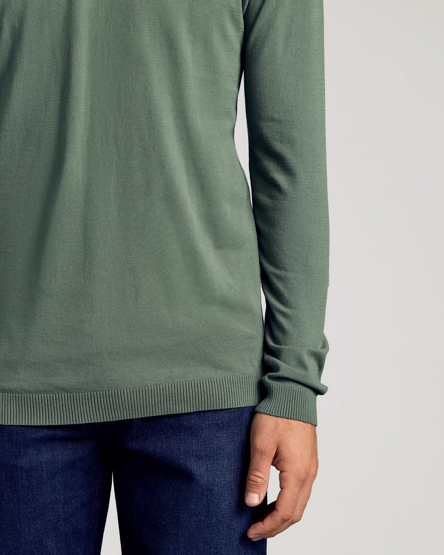 Moss Dressy Crew Neck Sweater