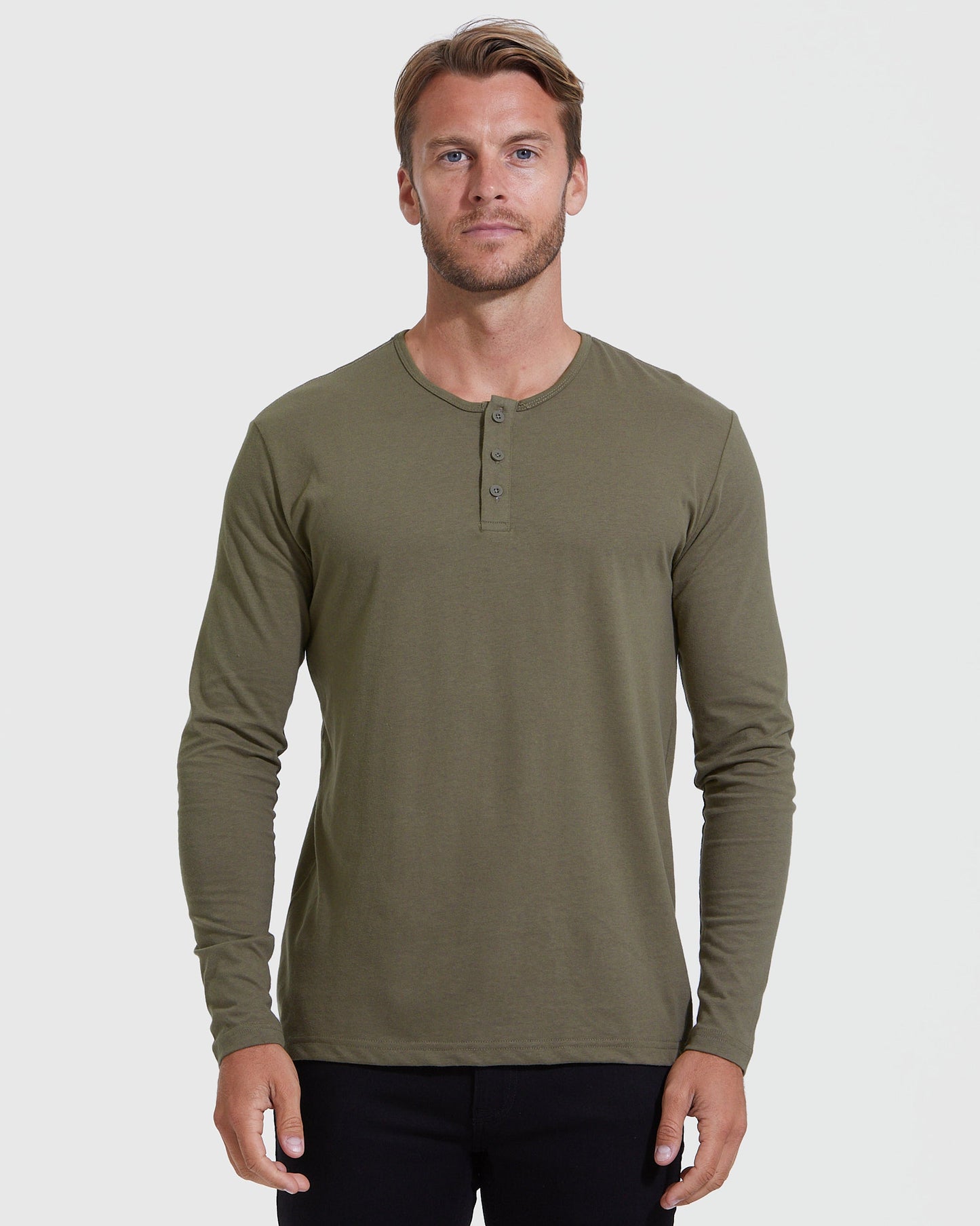 The Timeless Classic Long Sleeve Henley 3-Pack