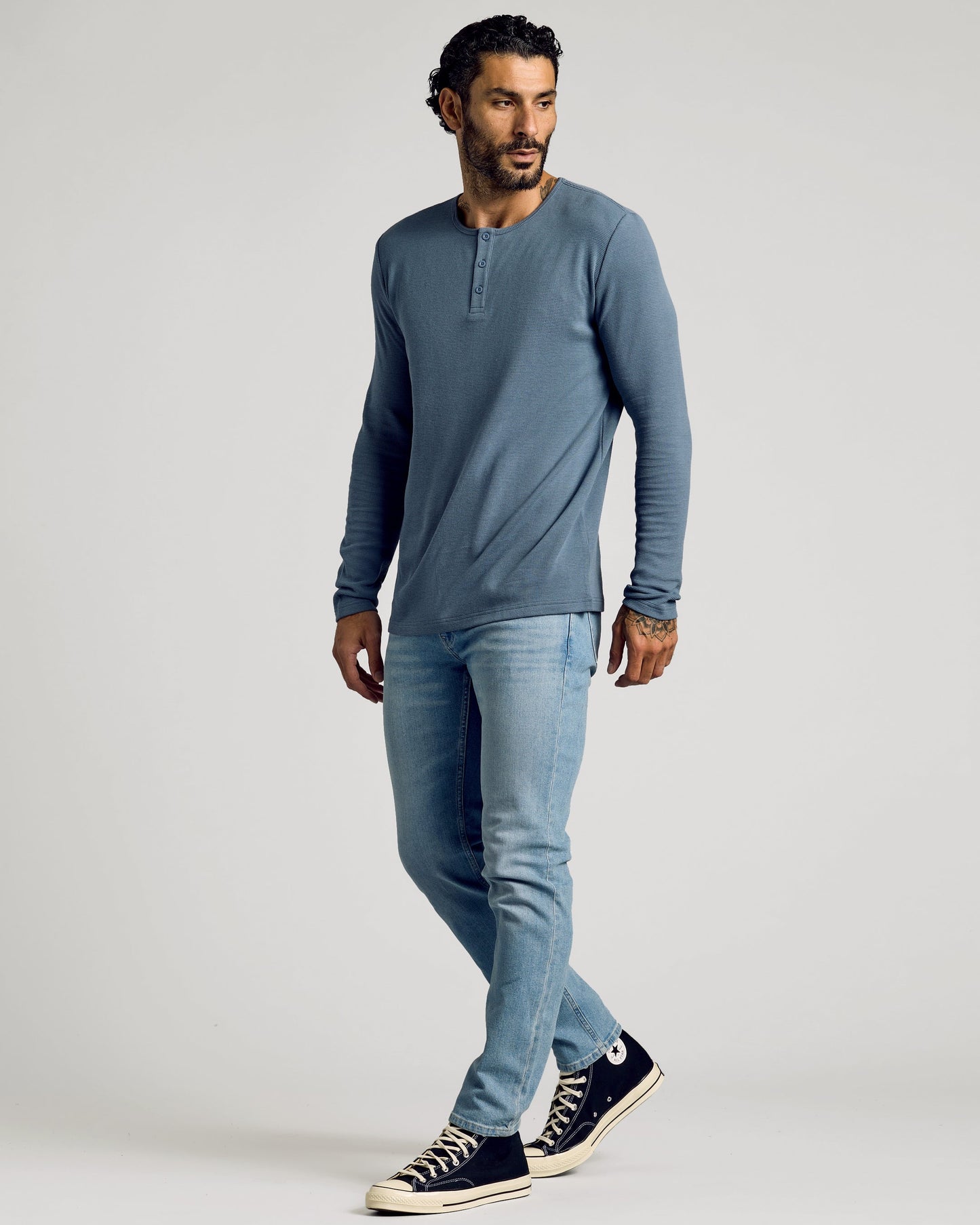 Fiord Waffle Long Sleeve Henley