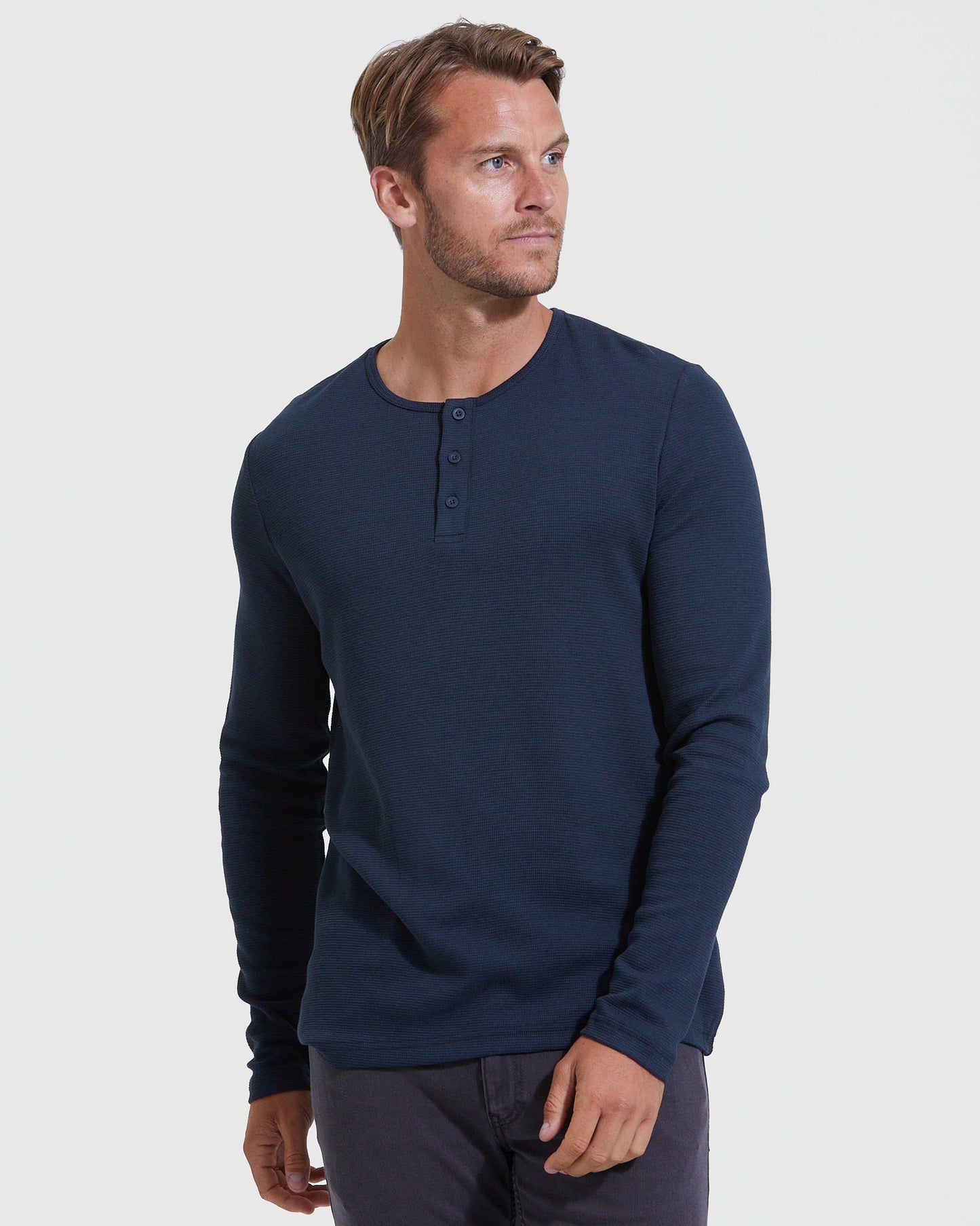 The Staple Long Sleeve Henley 3-Pack
