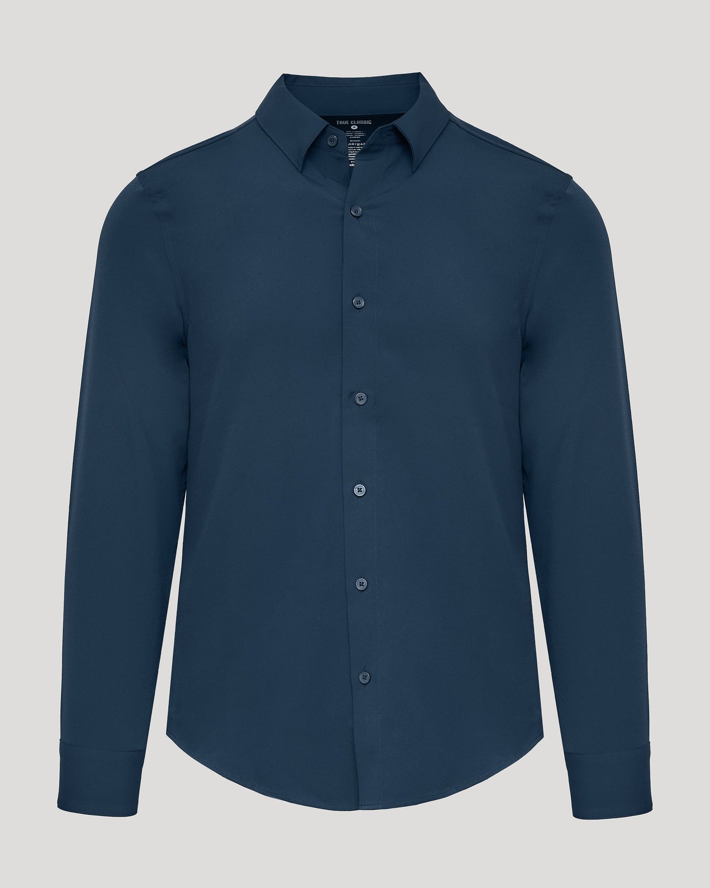 Navy Performance Long Sleeve Dress Shirt