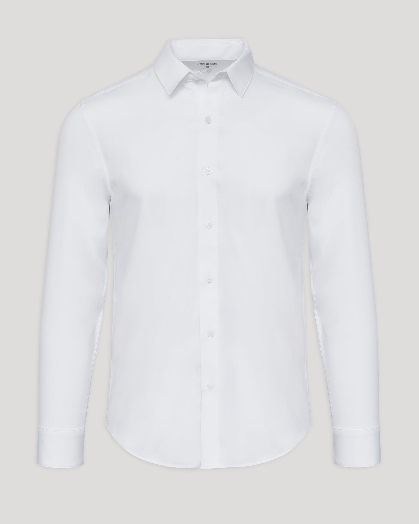 White Performance Long Sleeve Dress Shirt