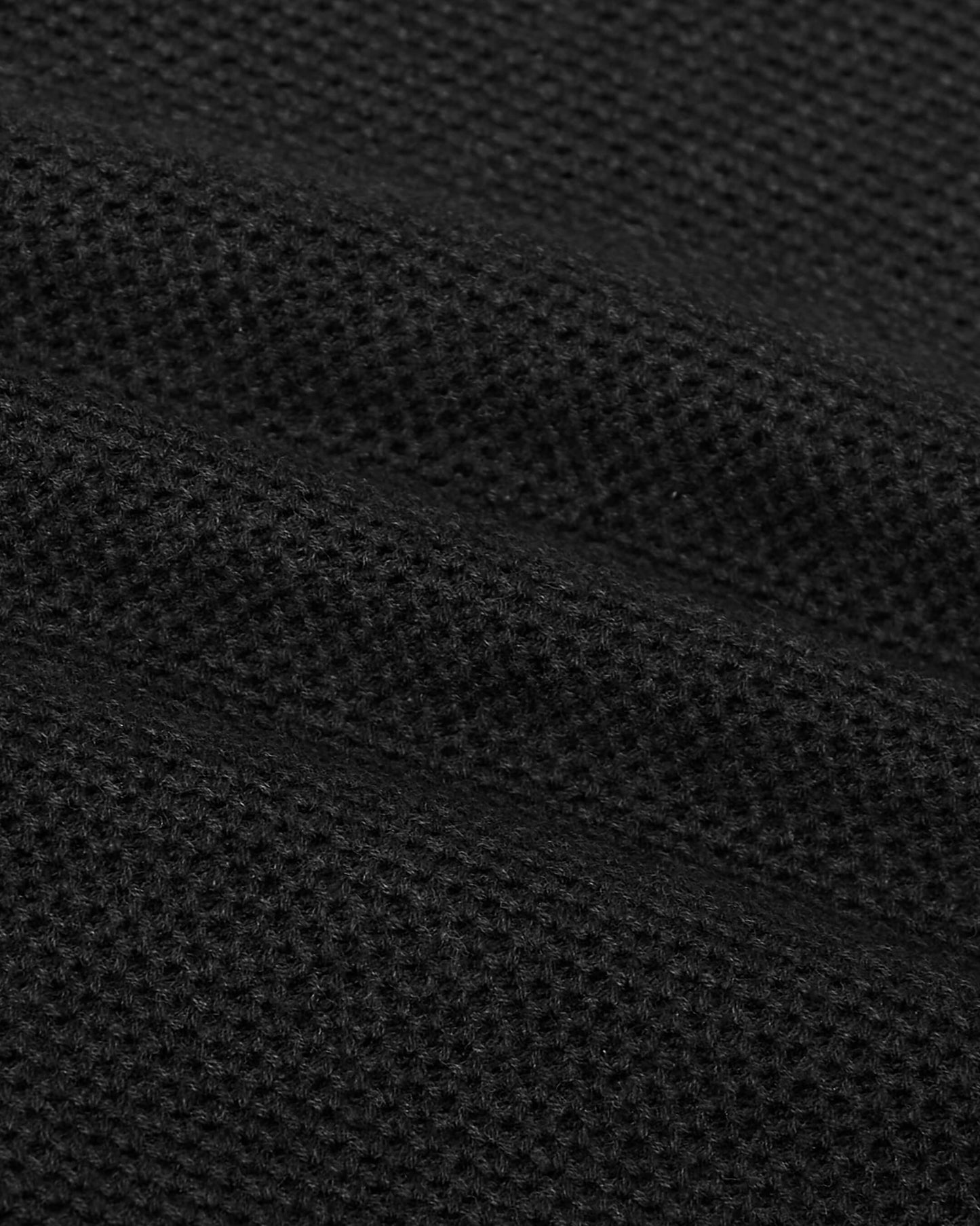 Charcoal Heather Gray Pique Crew Sweater