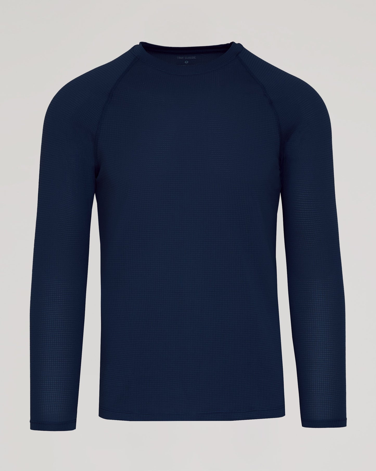 Navy Long Sleeve Active Mesh Crew