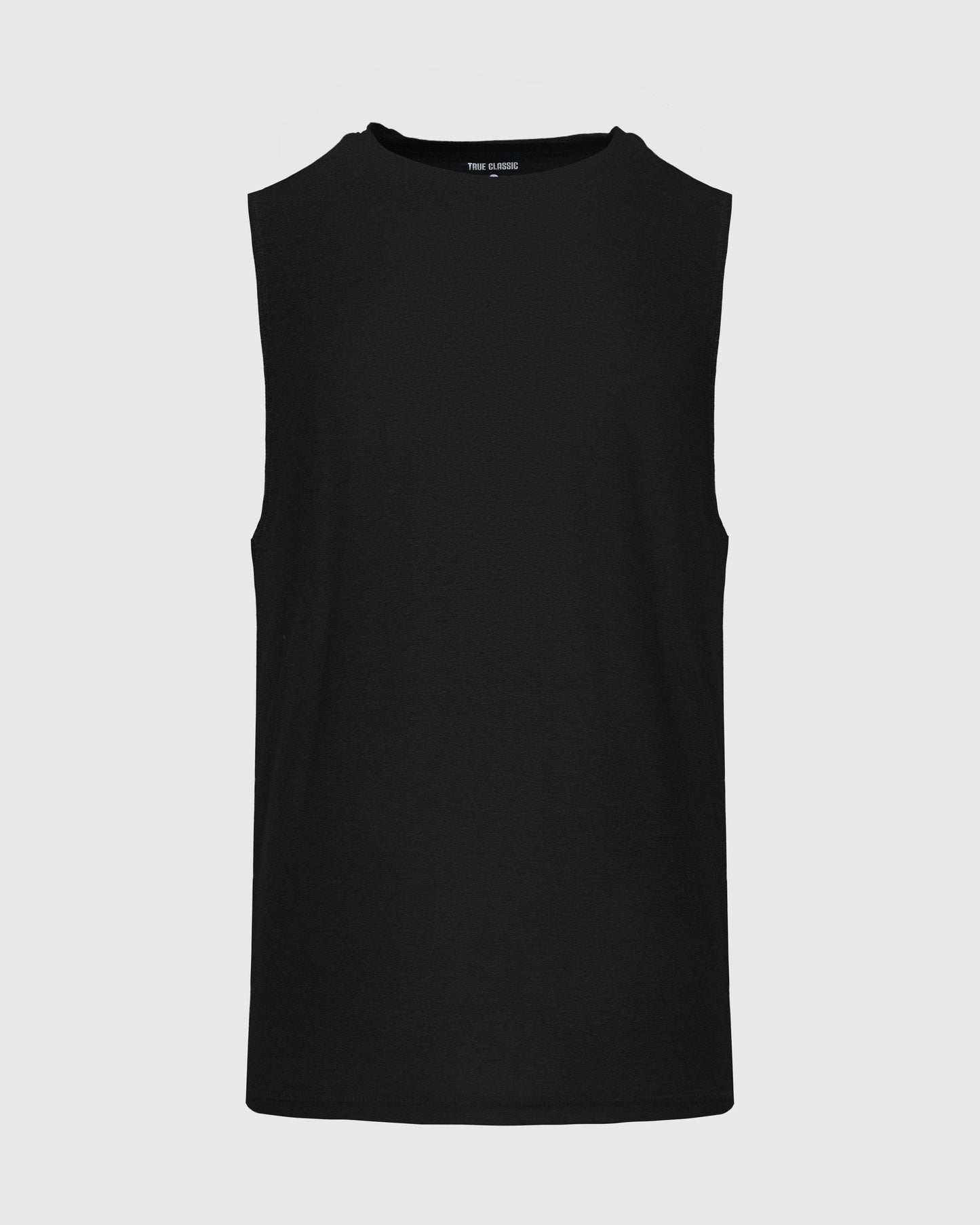 Black Sleeveless Active Muscle Tee