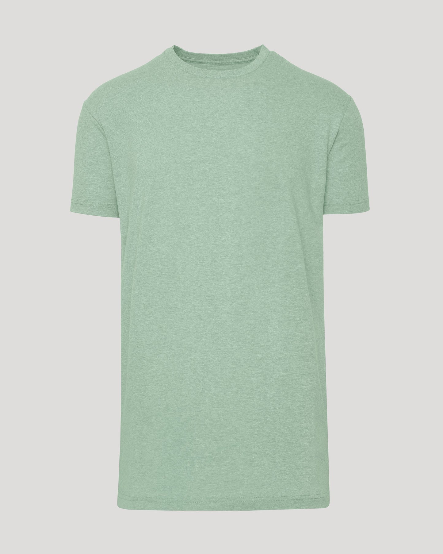 Heather Slate Green Tall Straight Hem Crew Neck T-Shirt