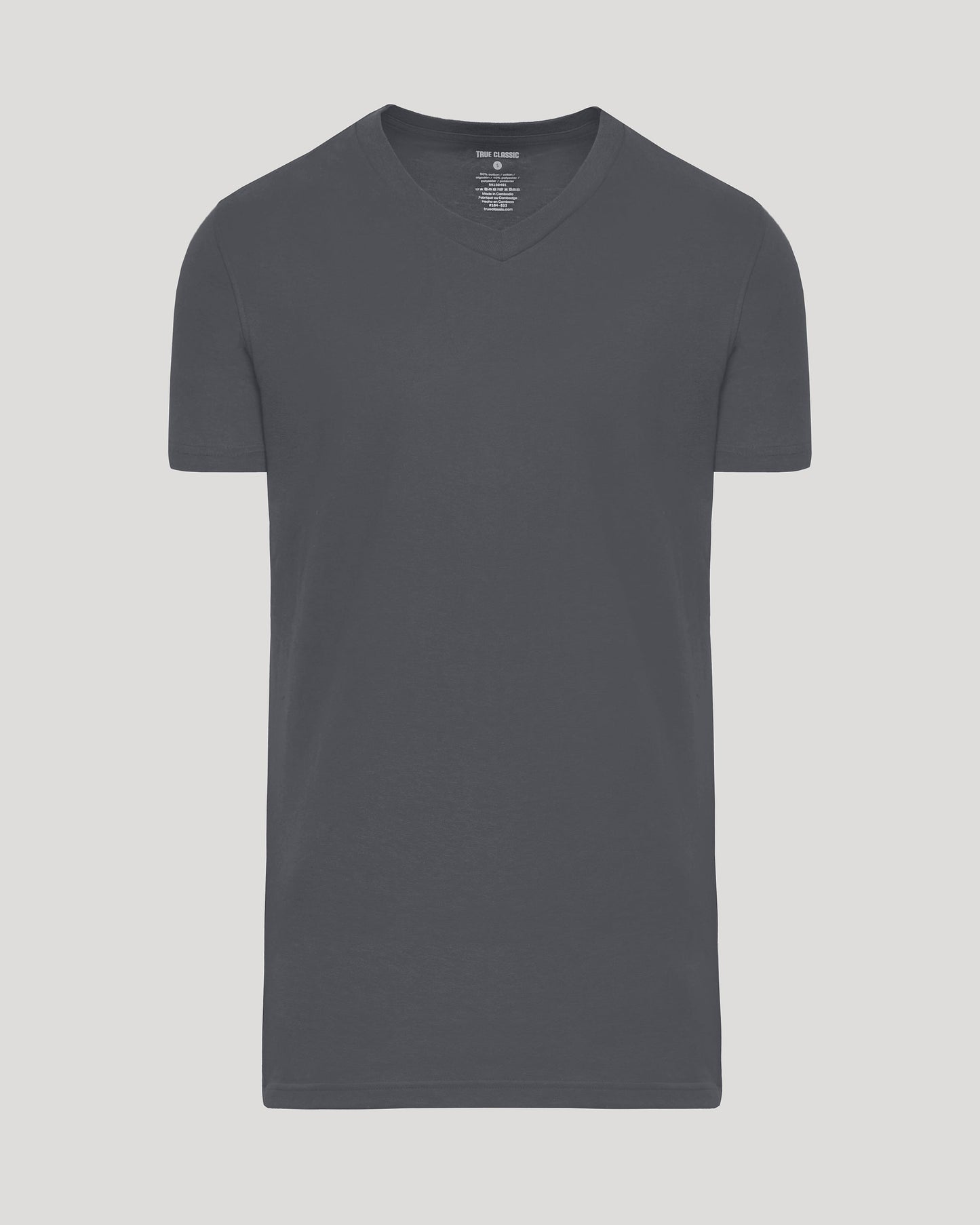 Carbon Tall Short Sleeve Classic V-Neck