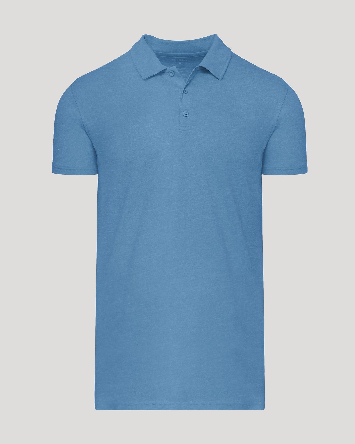 Dark Heather Blue Lake Short Sleeve Tall Polo