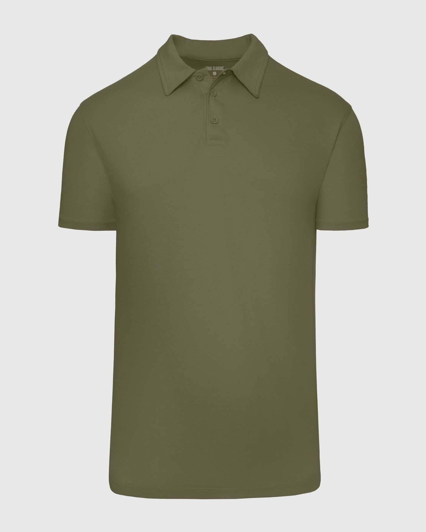 Military Green Short Sleeve Tall Polo