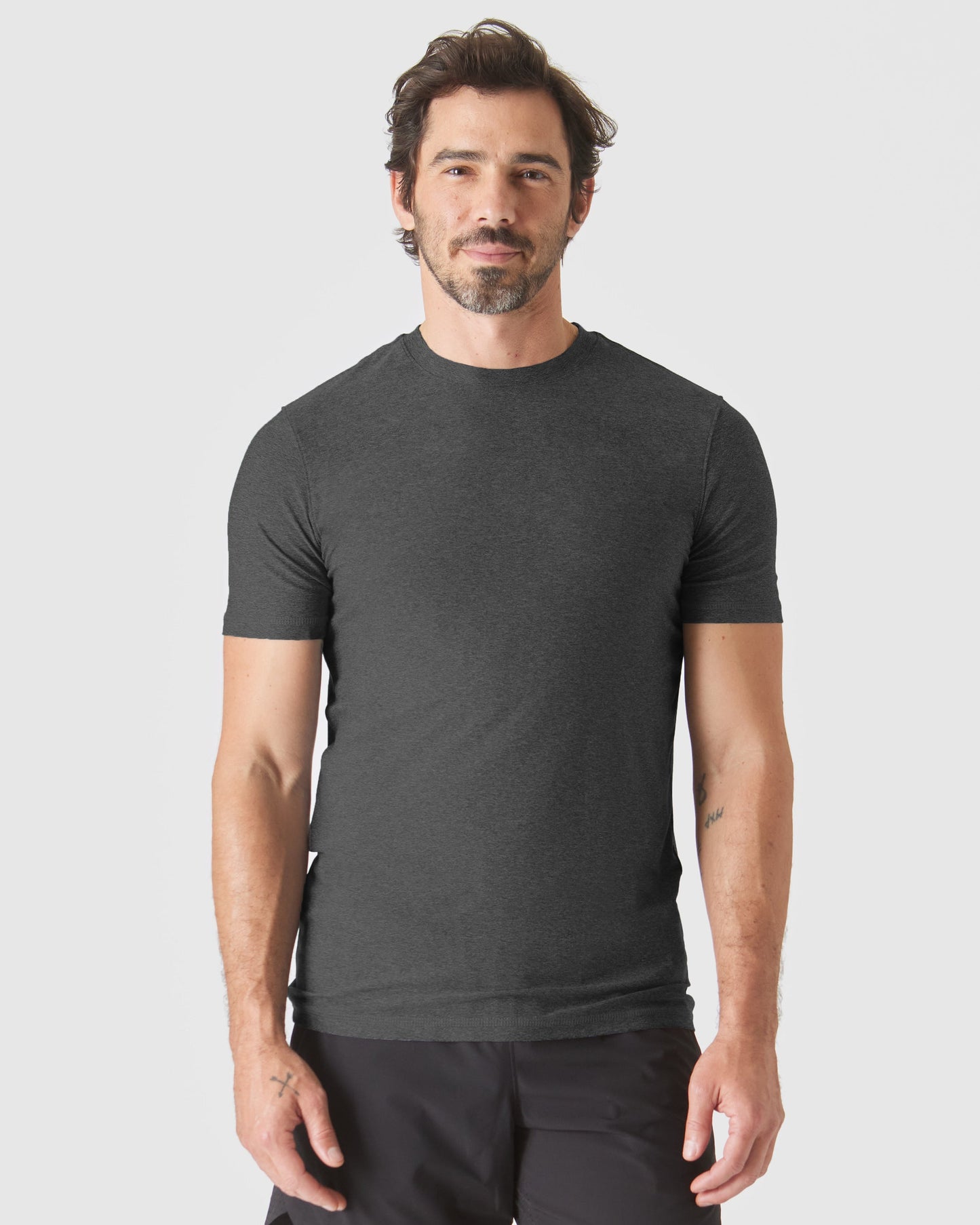 Charcoal Heather Gray Tall Active Crew Neck 2.0