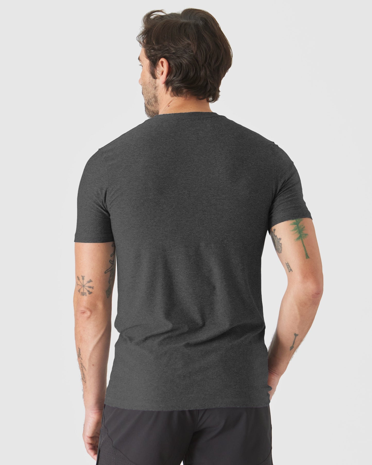 Charcoal Heather Gray Tall Active Crew Neck 2.0