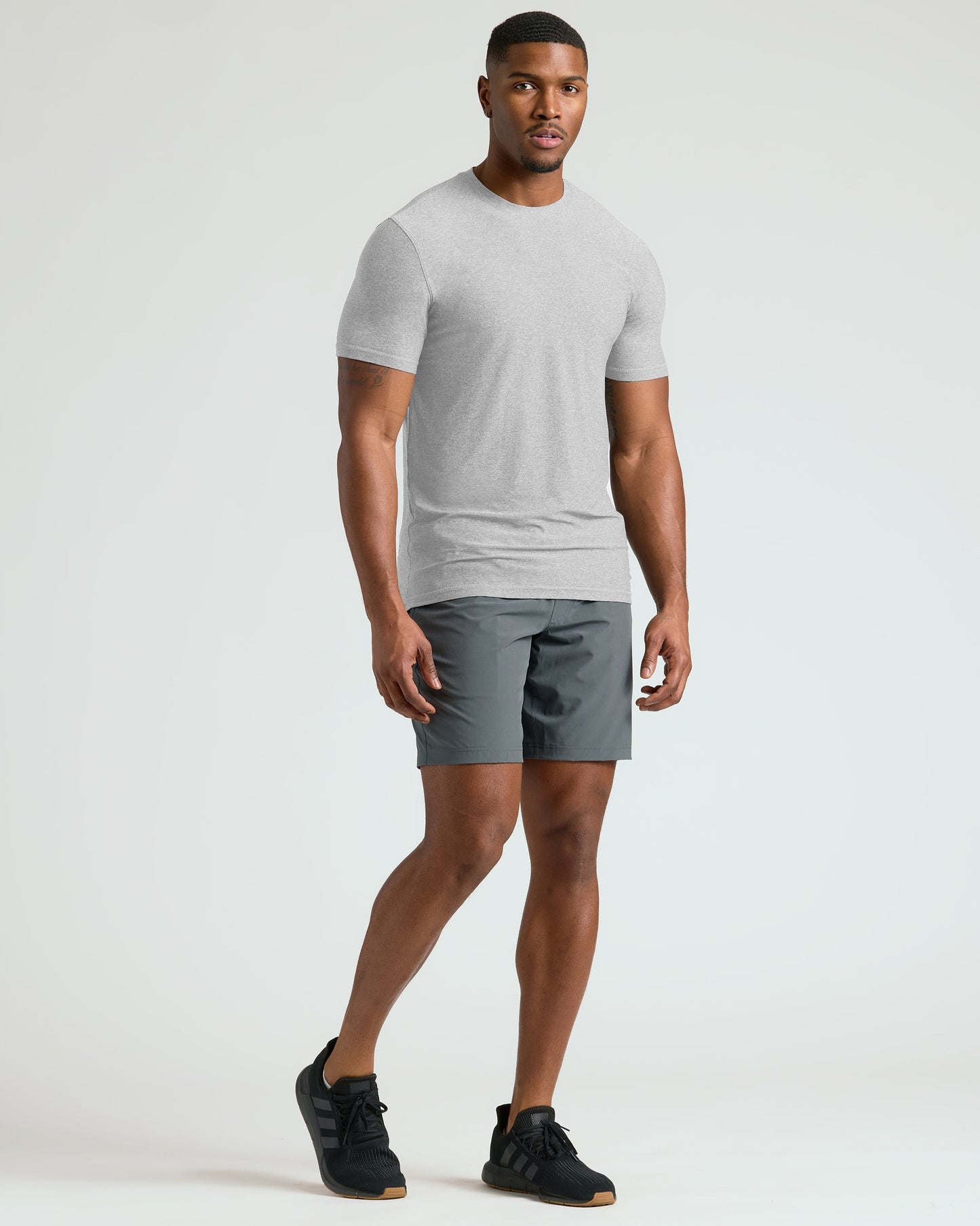 Light Heather Gray Tall Active Crew Neck 2.0