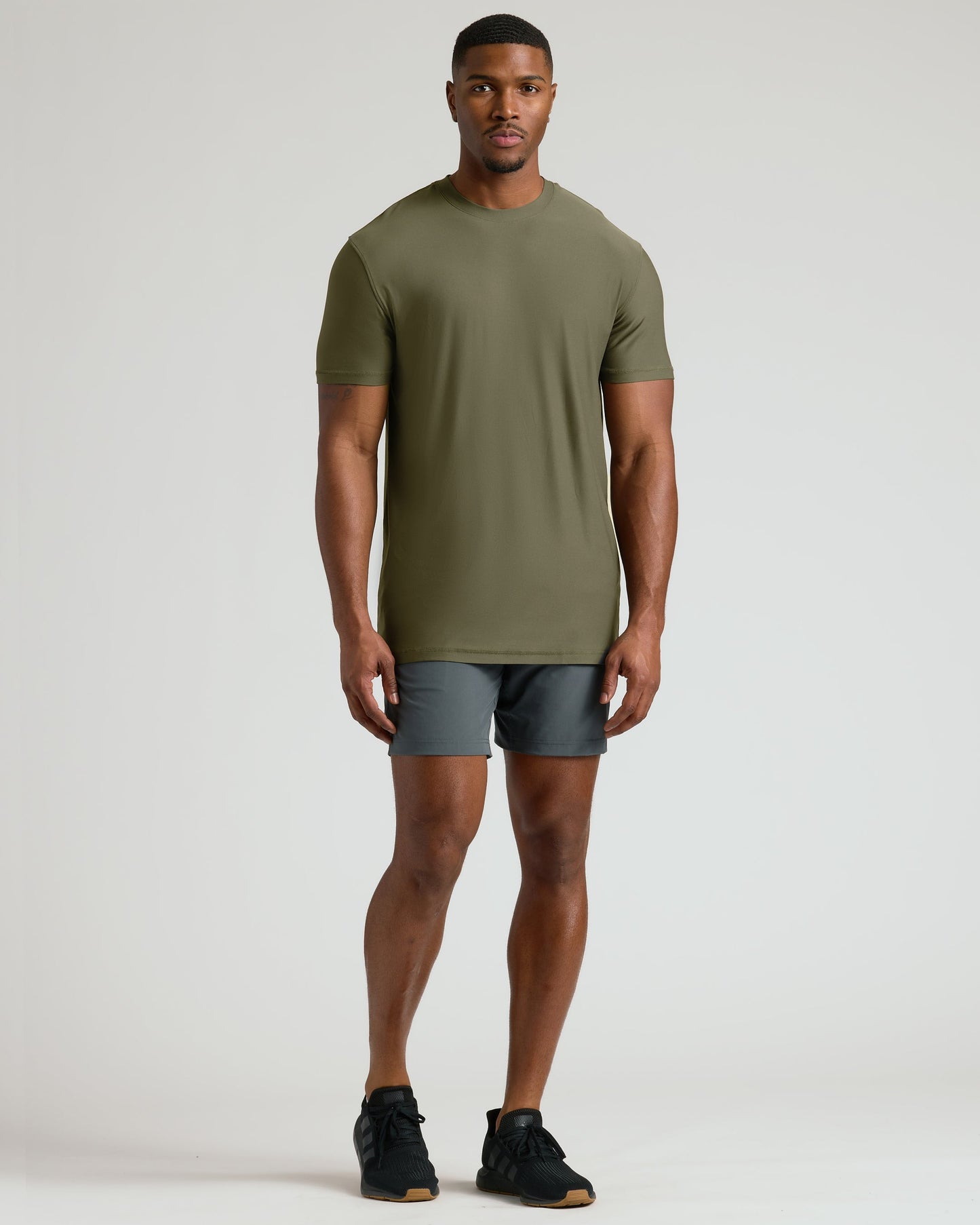 Military Green Tall Active Crew Neck 2.0