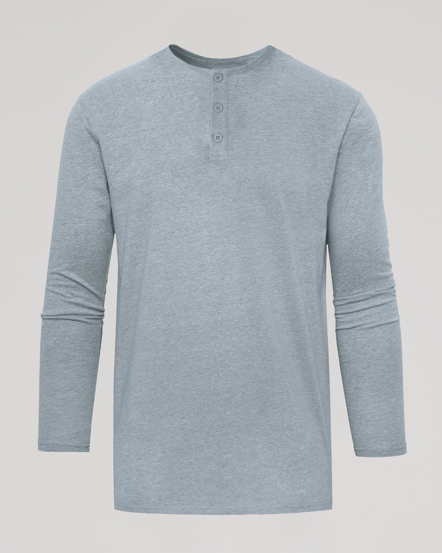 Heather Gray Tall Classic Long Sleeve Henley