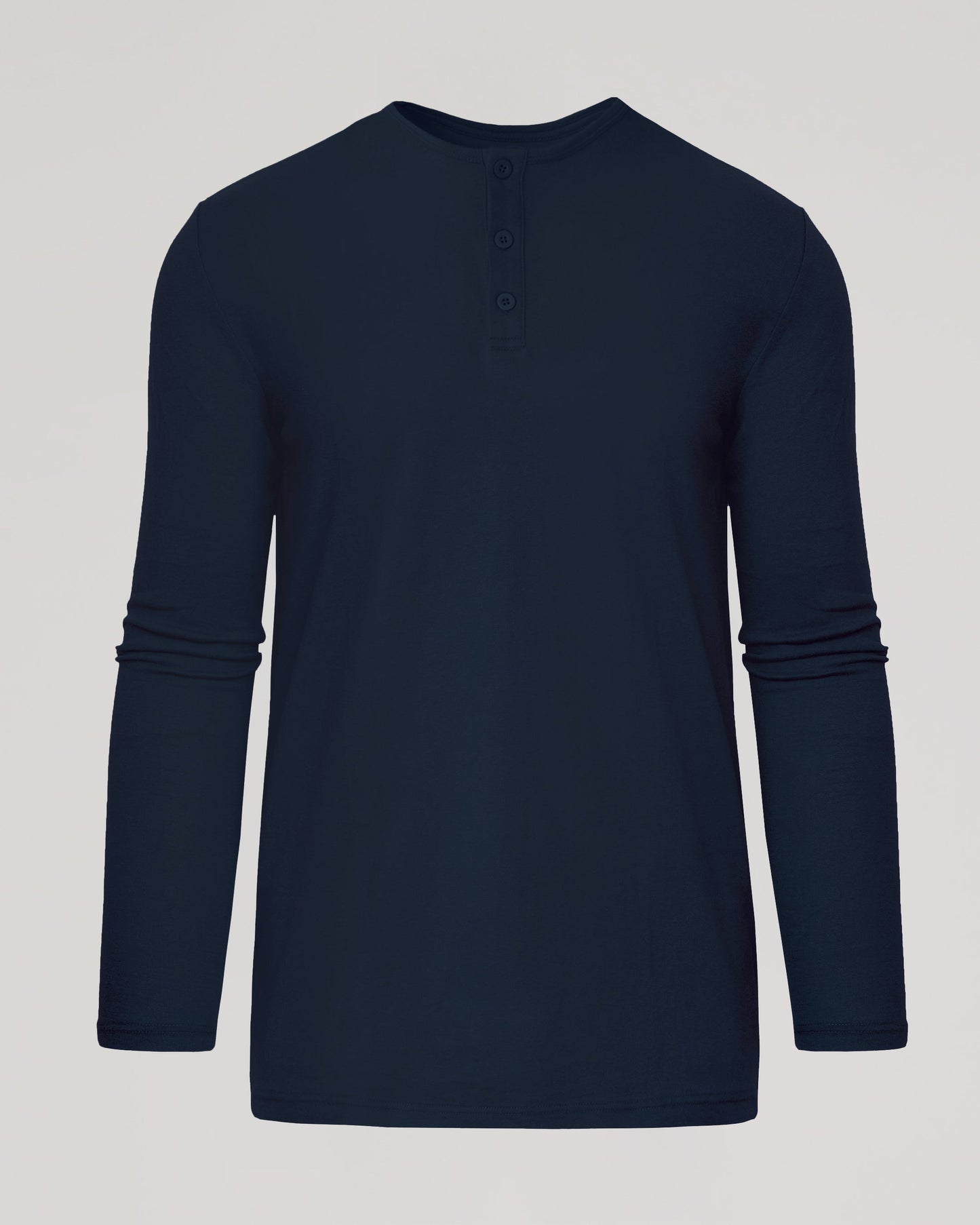 Navy Tall Classic Long Sleeve Henley