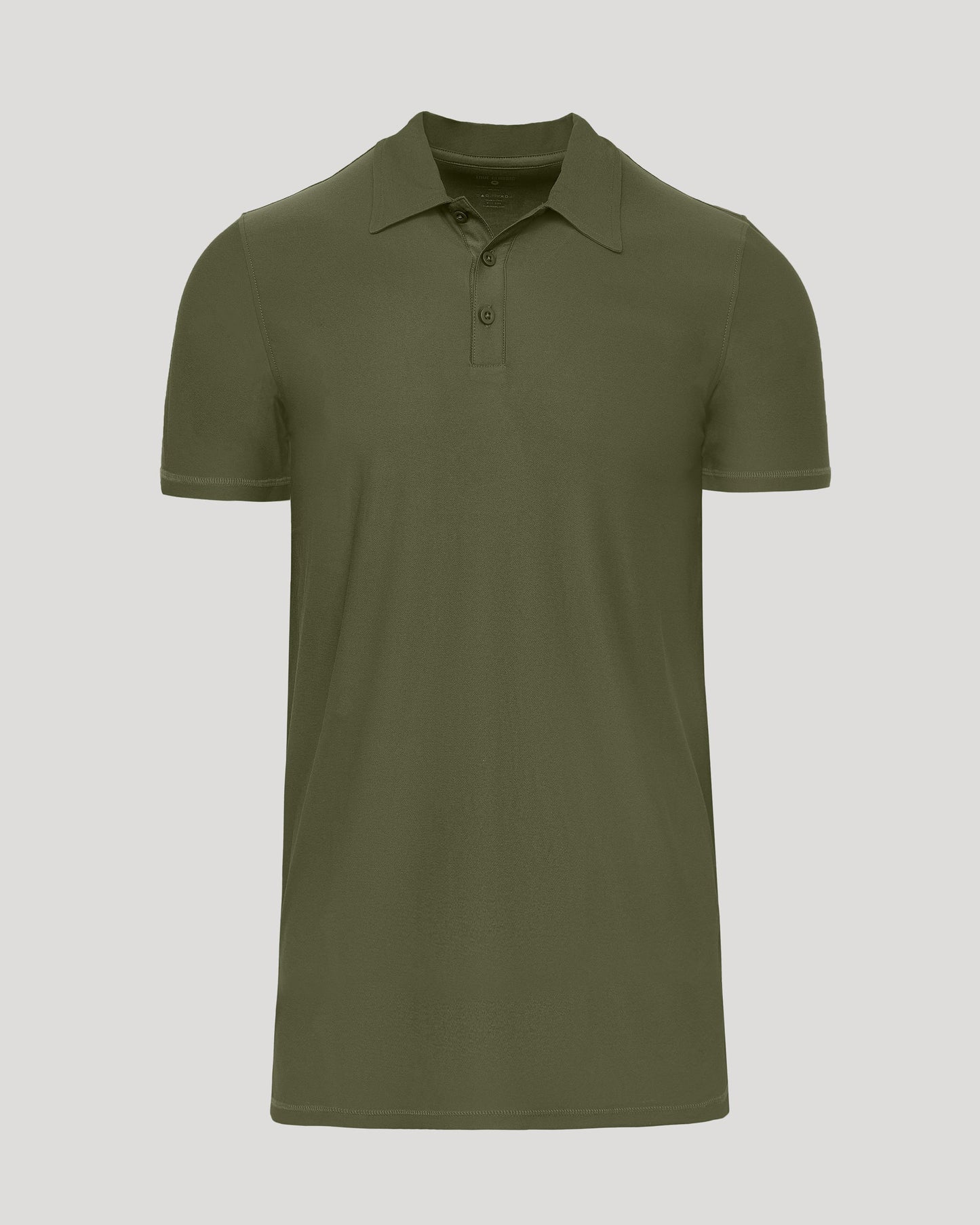 Military Green Short Sleeve Tall Active Polo