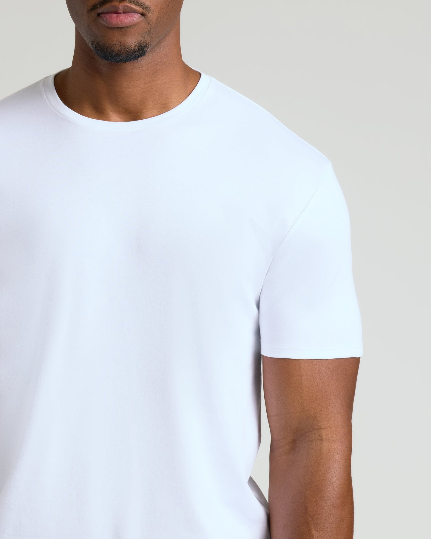 White Tall Premium Pima Crew Neck