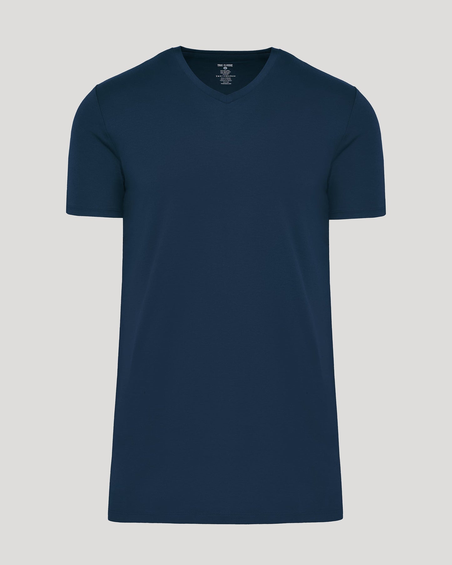 Navy Tall Premium Pima V-Neck
