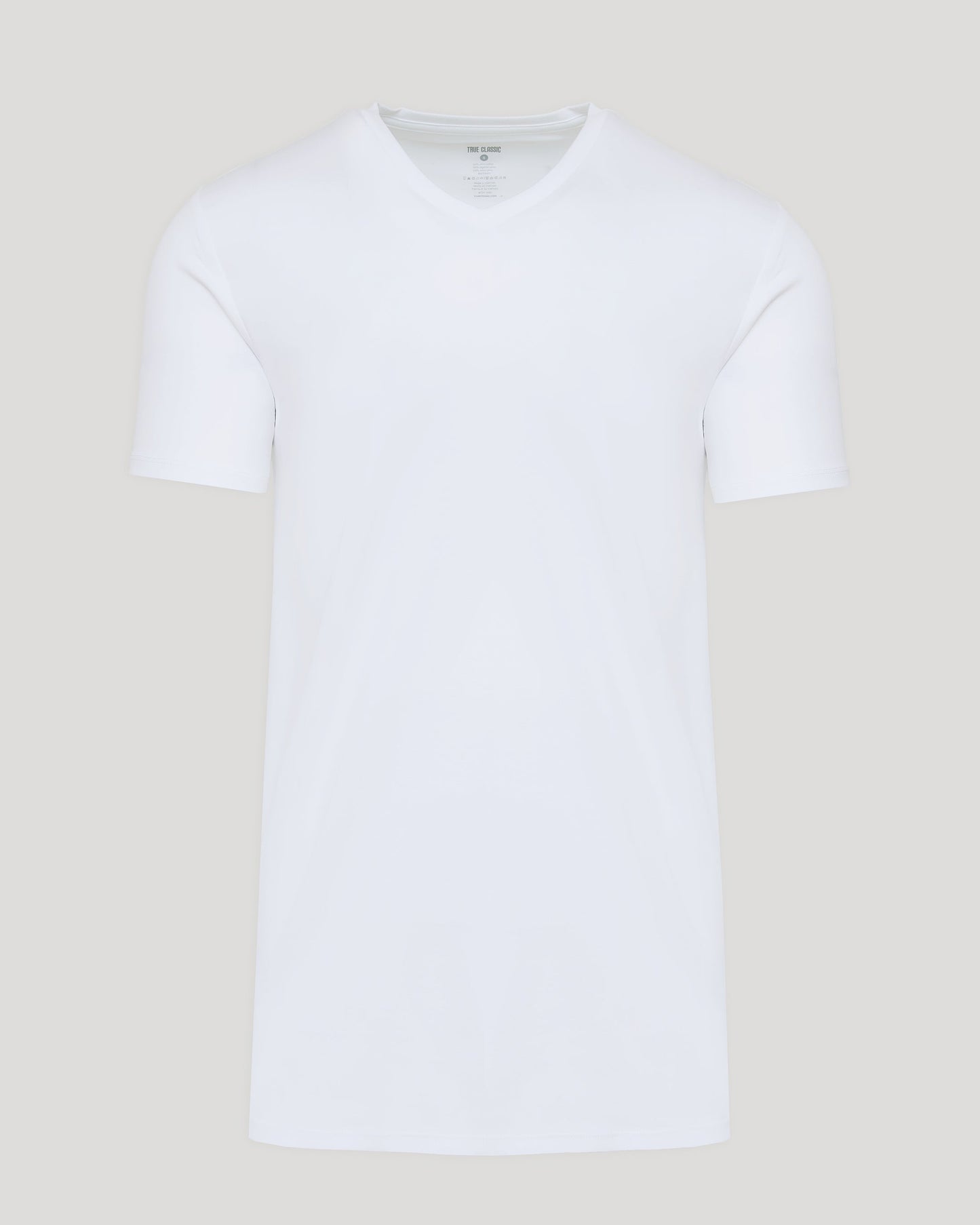 White Tall Premium Pima V-Neck