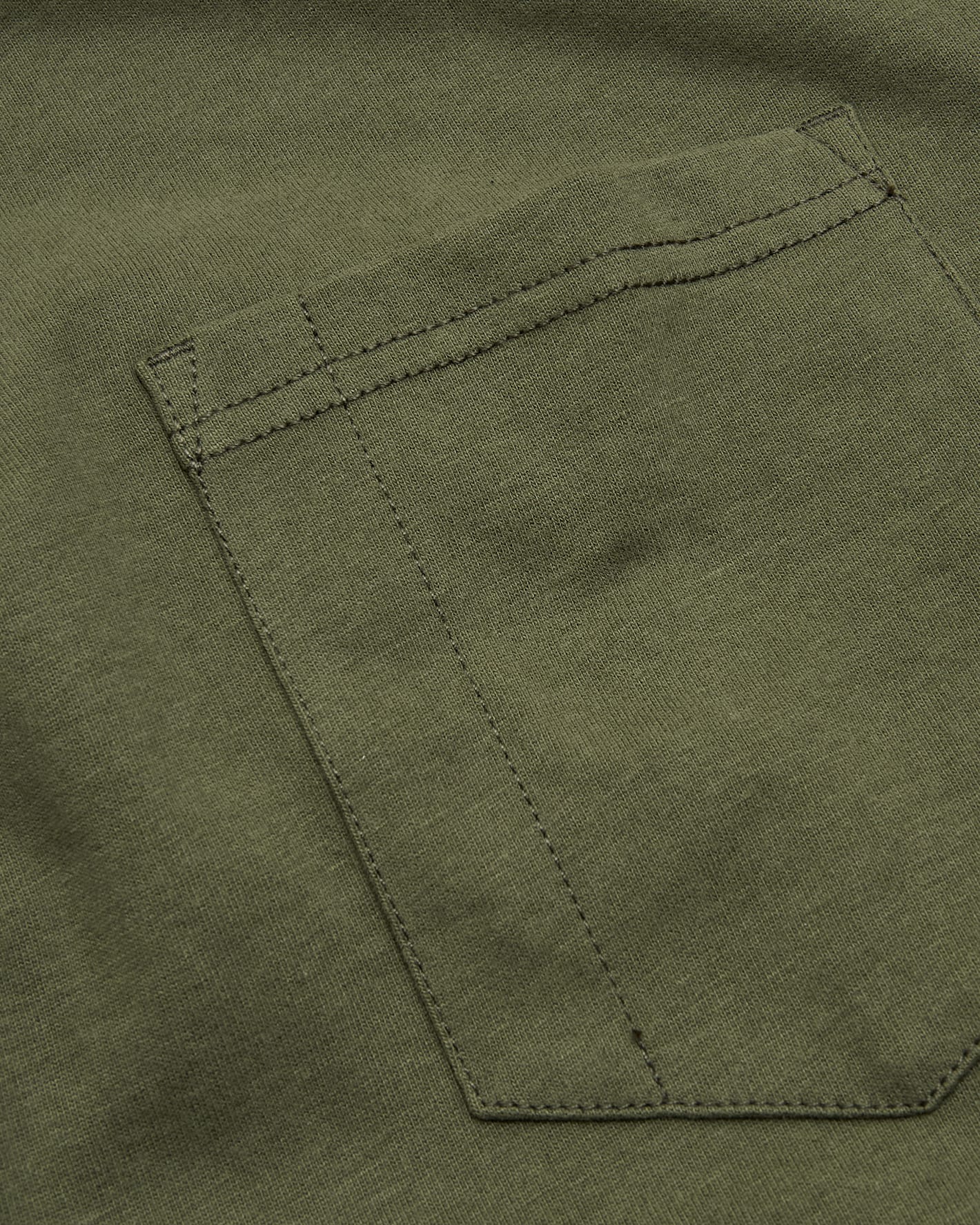 Military Green Tall Heavyweight Pocket Crew