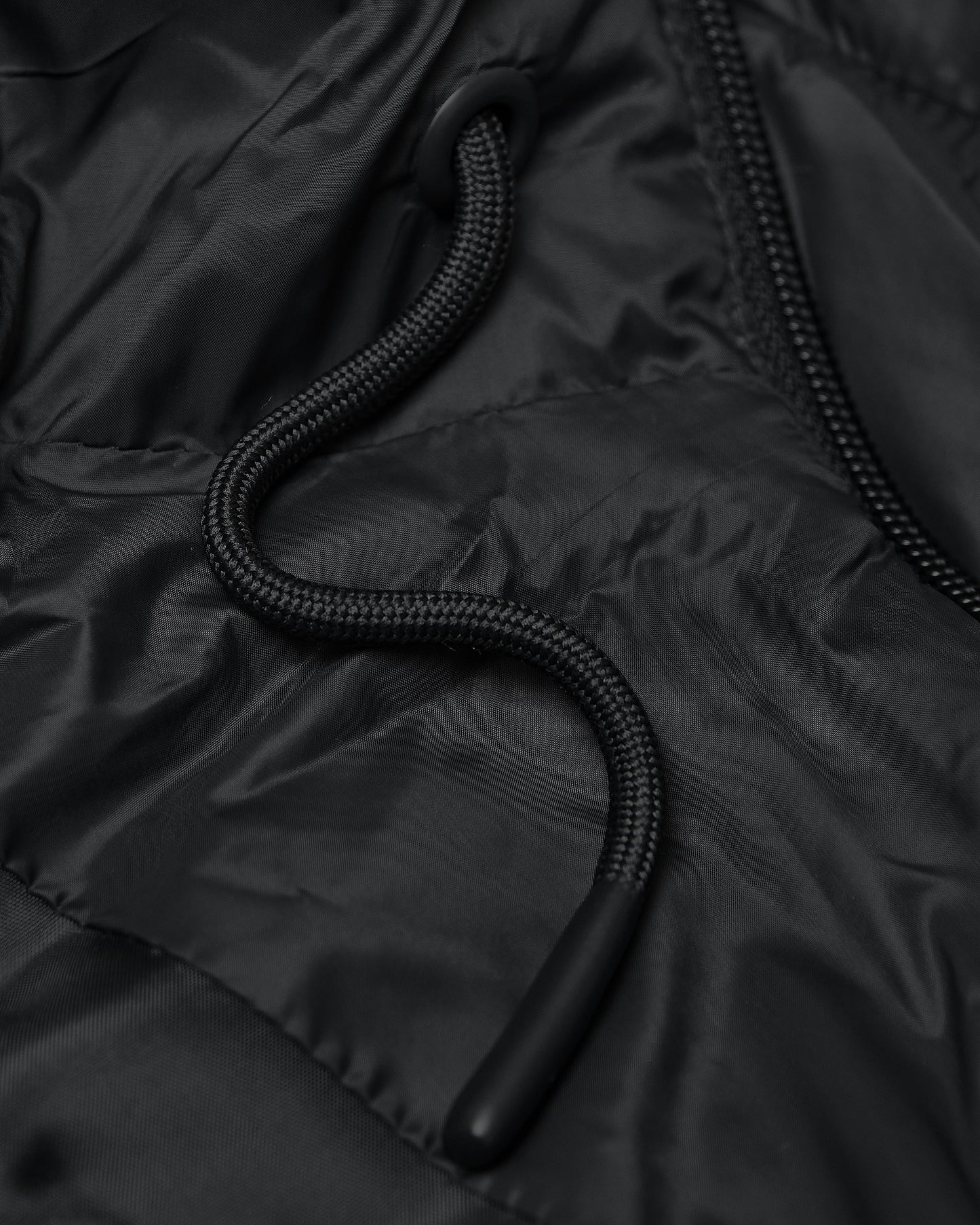 Black Hooded Puffer Jacket