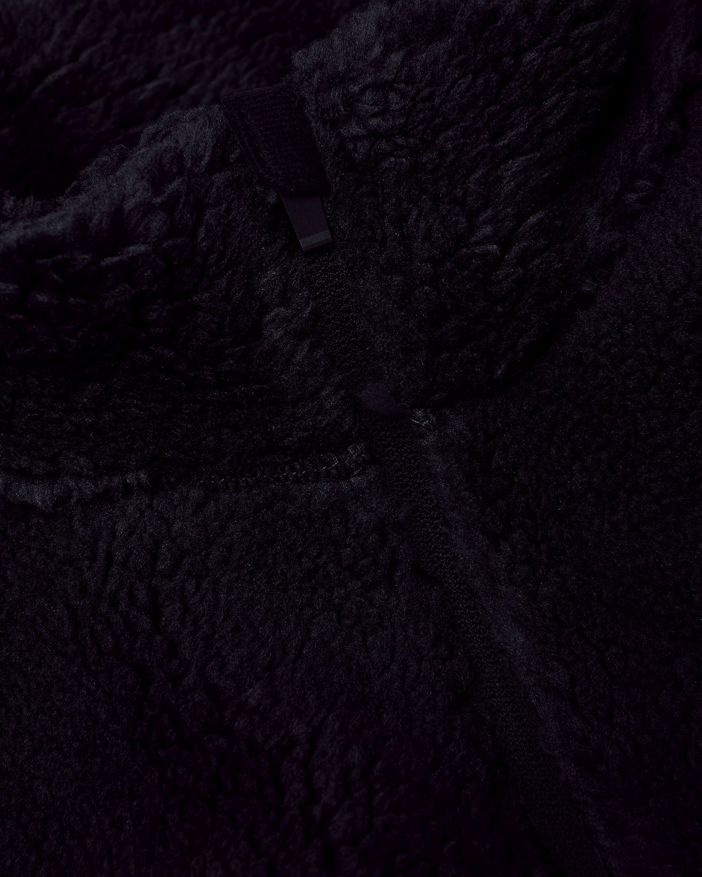 Black Sherpa Full Zip Jacket