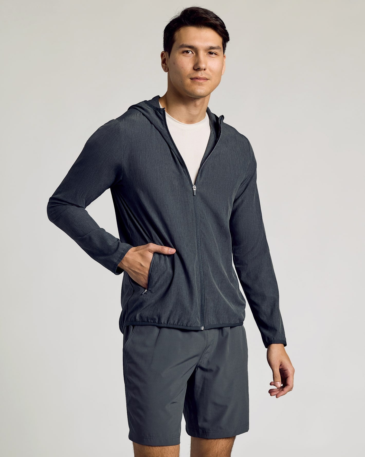 Charcoal Heather Gray Active Shell Jacket