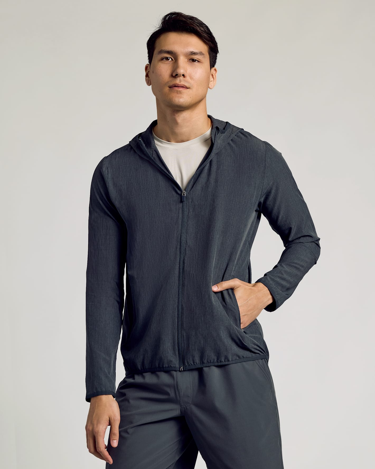 Charcoal Heather Gray Active Shell Jacket