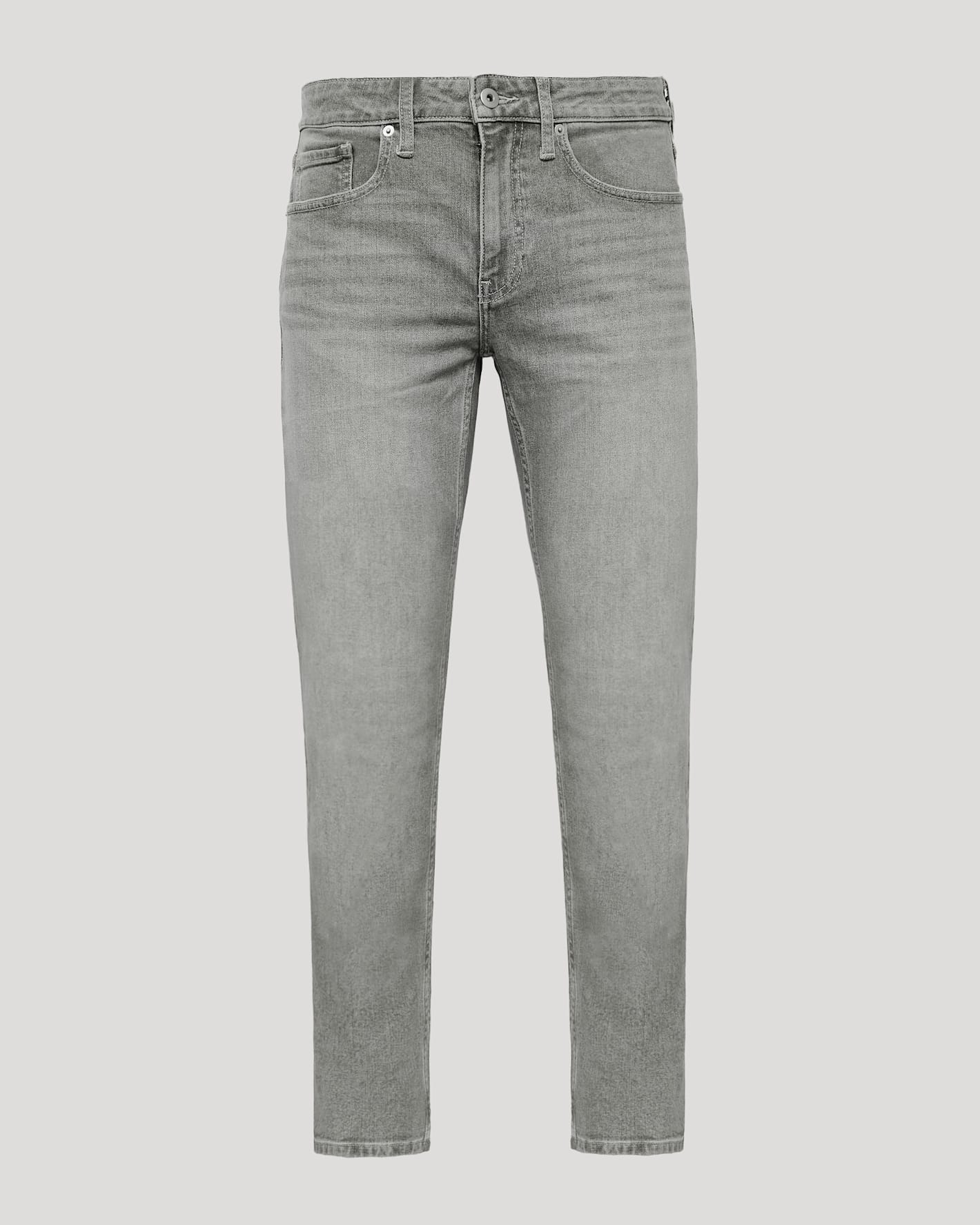 Medium Gray Wash Slim Authentic Denim Jeans