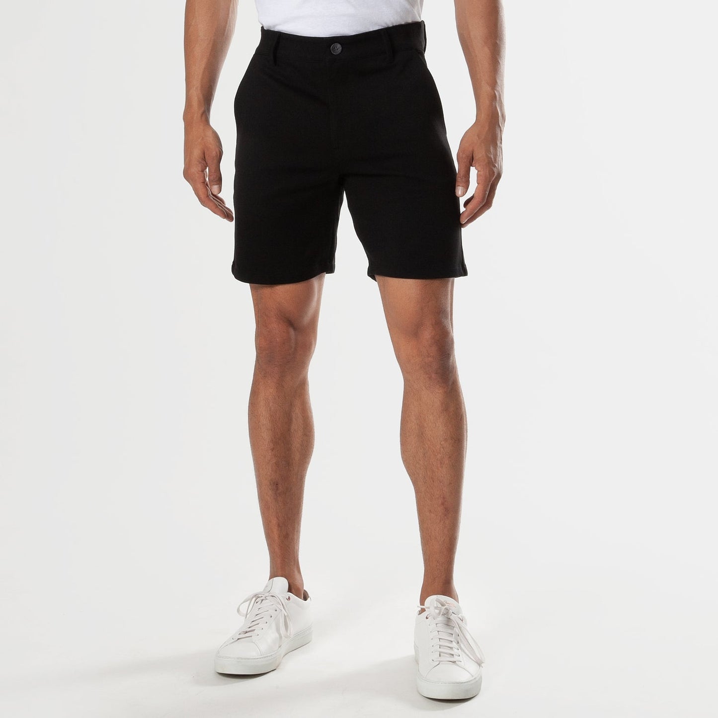 7" Black & Sapphire Comfort Knit Chino Shorts 2-Pack