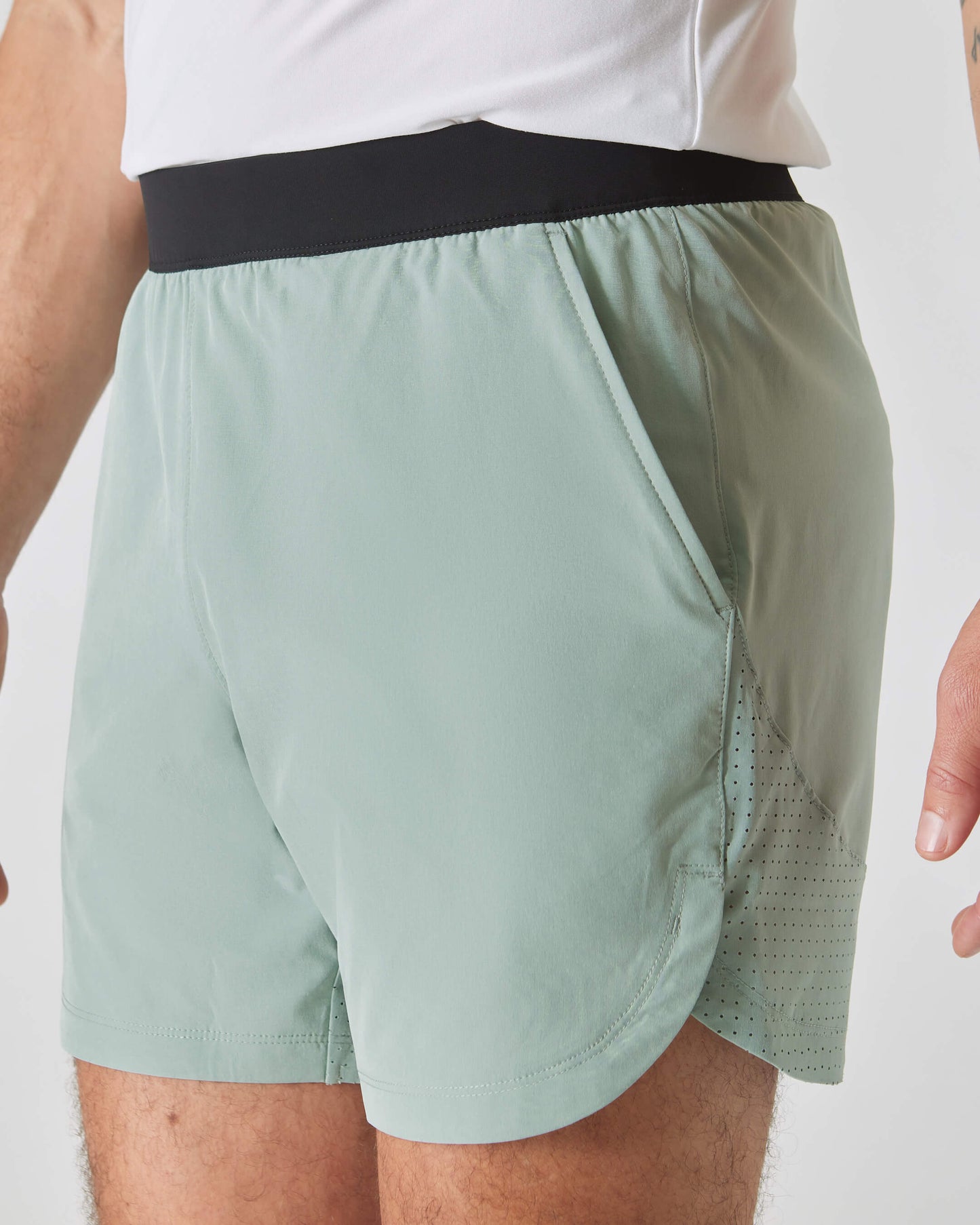 7" Slate Green Active Training Shorts 2.0