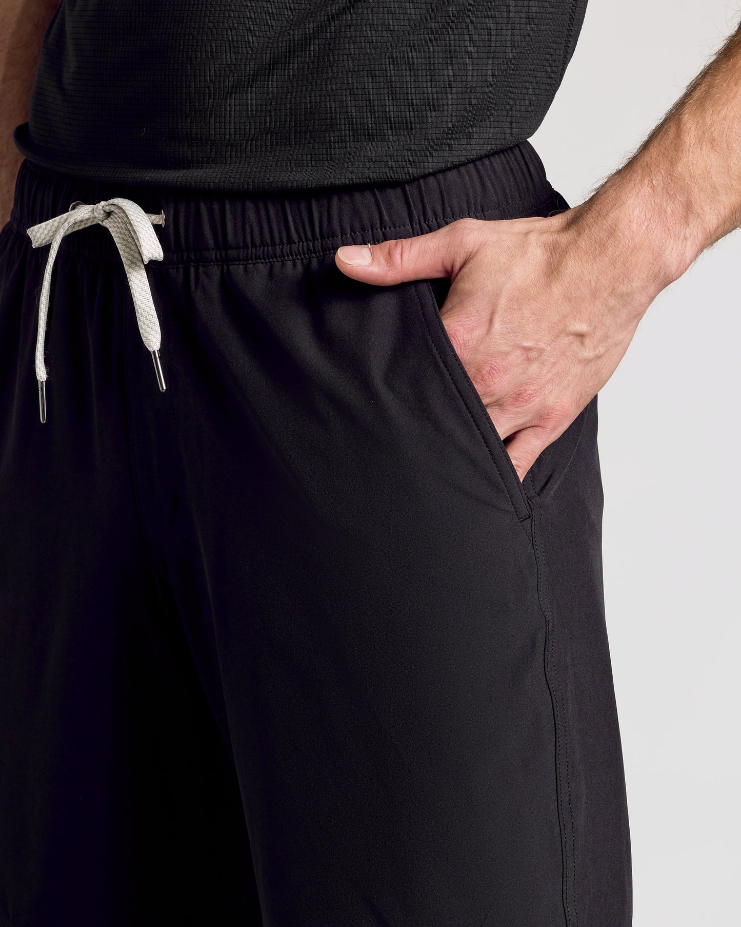 Black 9" Active Quick Dry Shorts