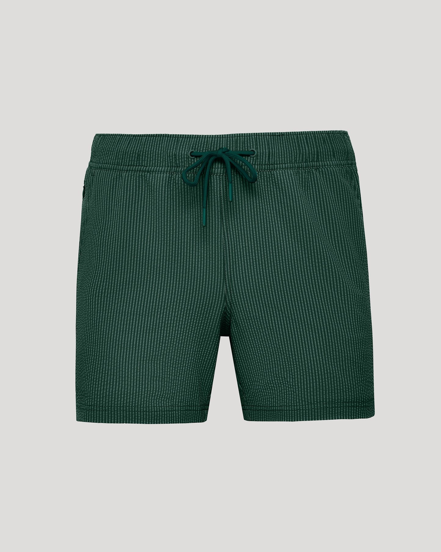 5" Marine Spruce Seersucker Swim Trunks