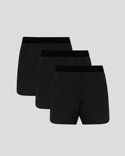 All Black Active Training Short 3-Pack