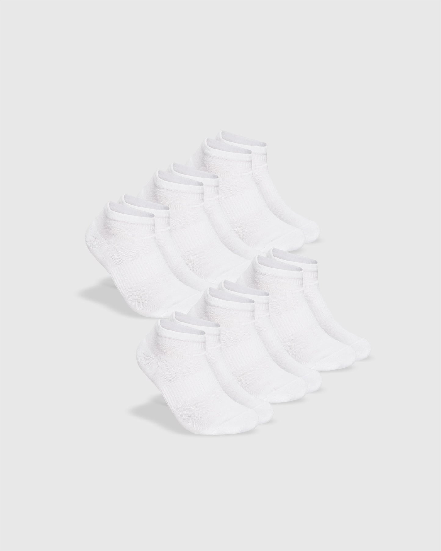 White Ankle Socks 6-Pack