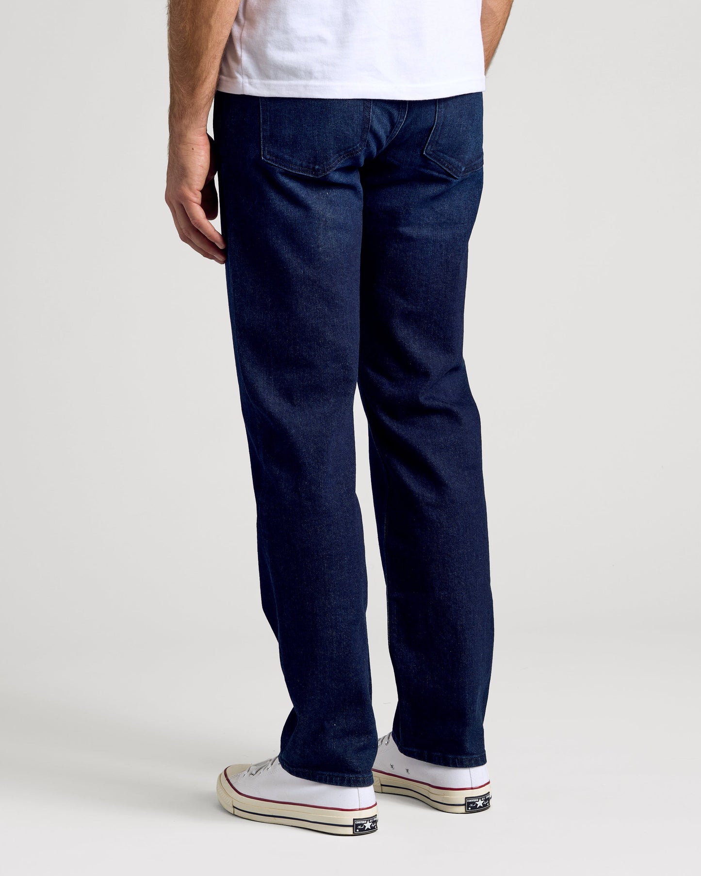 Indigo Rinse Straight Authentic Denim Jeans