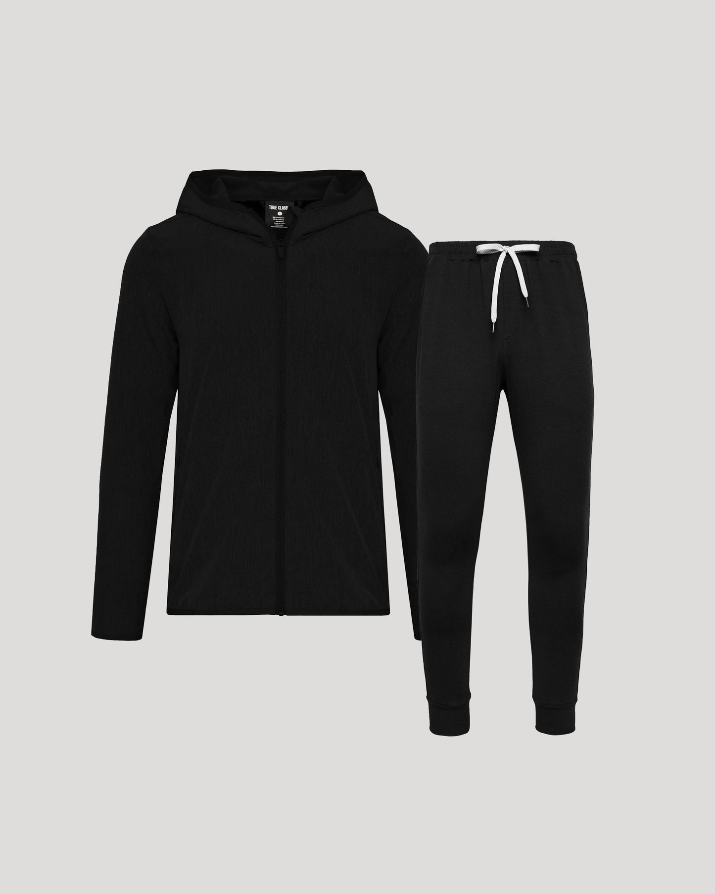 Black Active Shell Jacket & Active Jogger 2-Pack