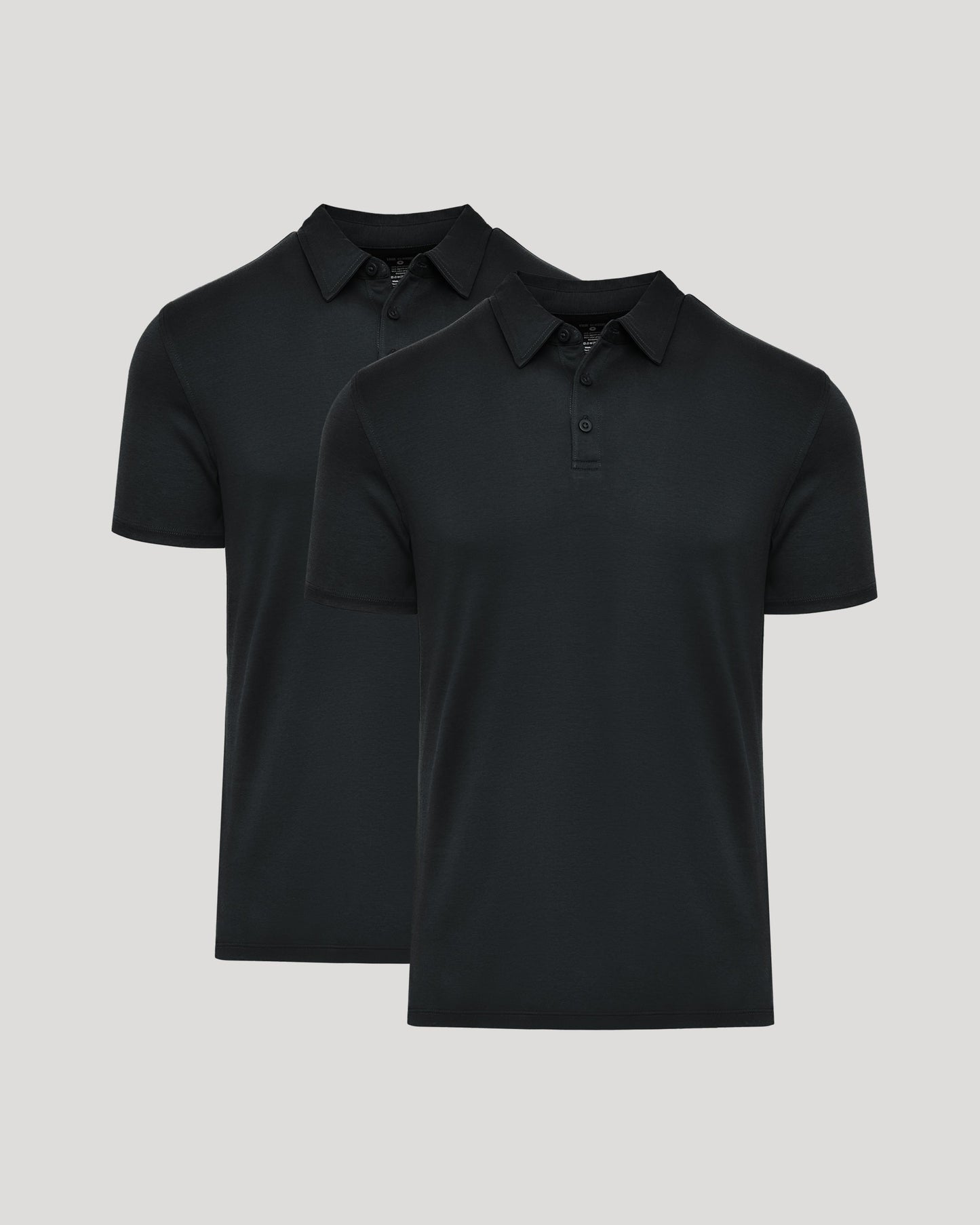 Black Premium Pima Polo 2-Pack