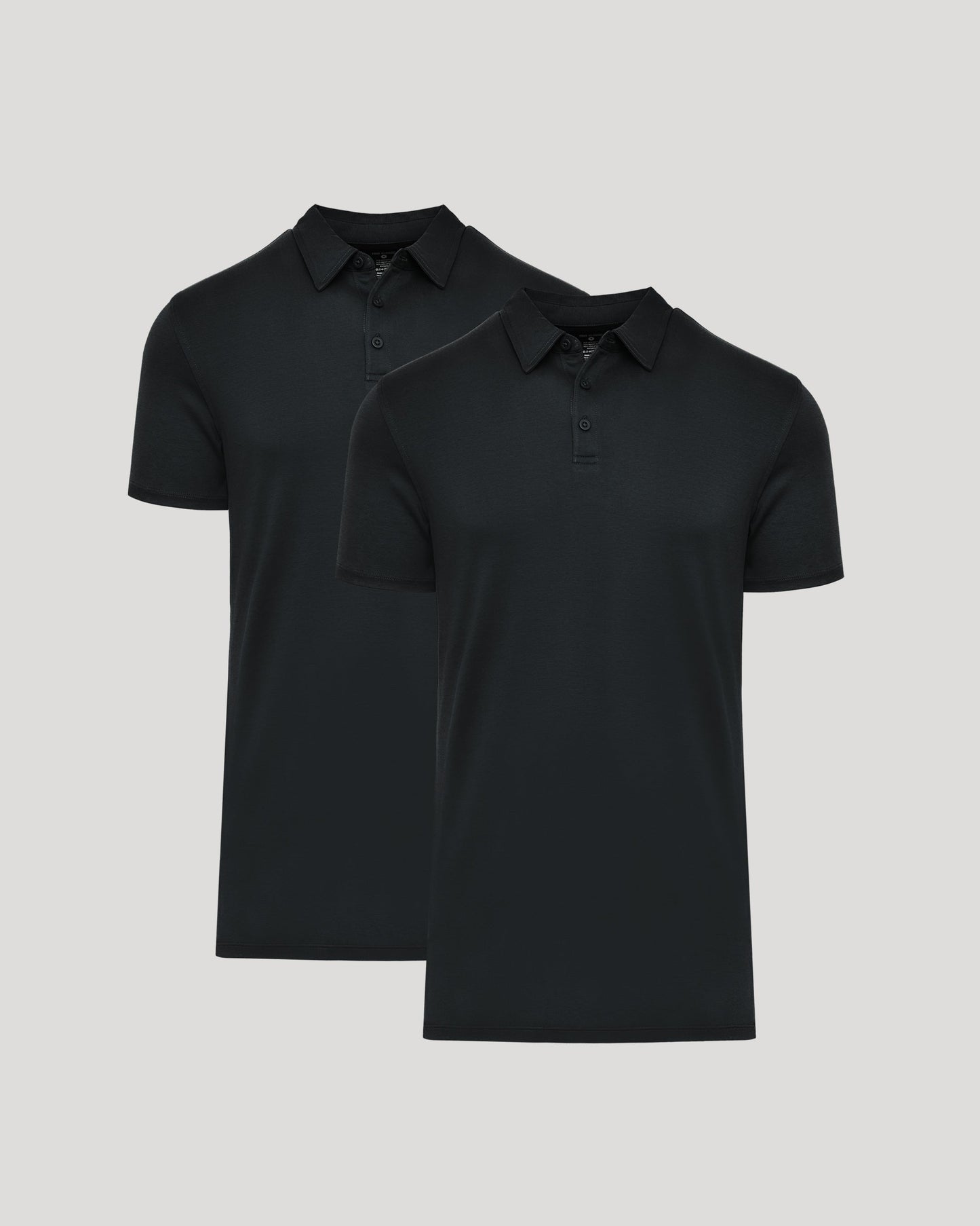 Black Tall Premium Pima Polo 2-Pack