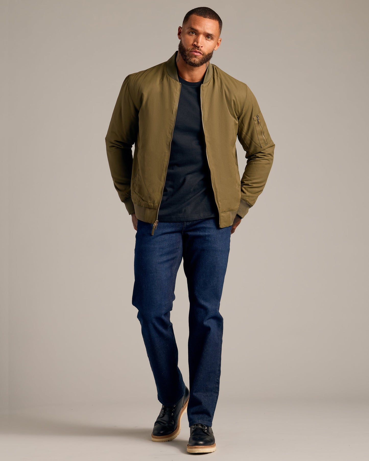 Army Green Bomber Jacket