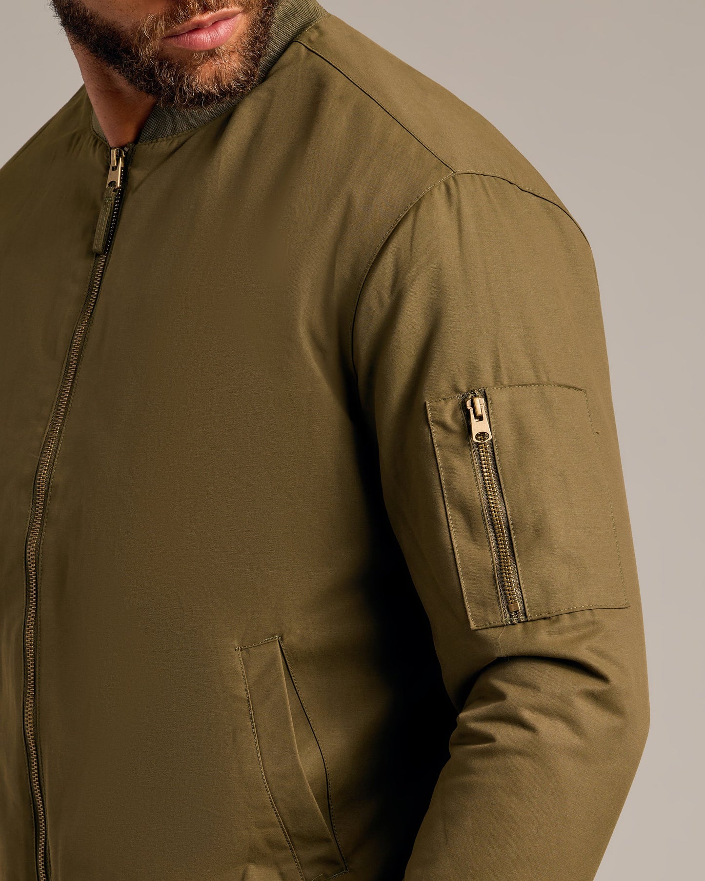 Army Green Bomber Jacket