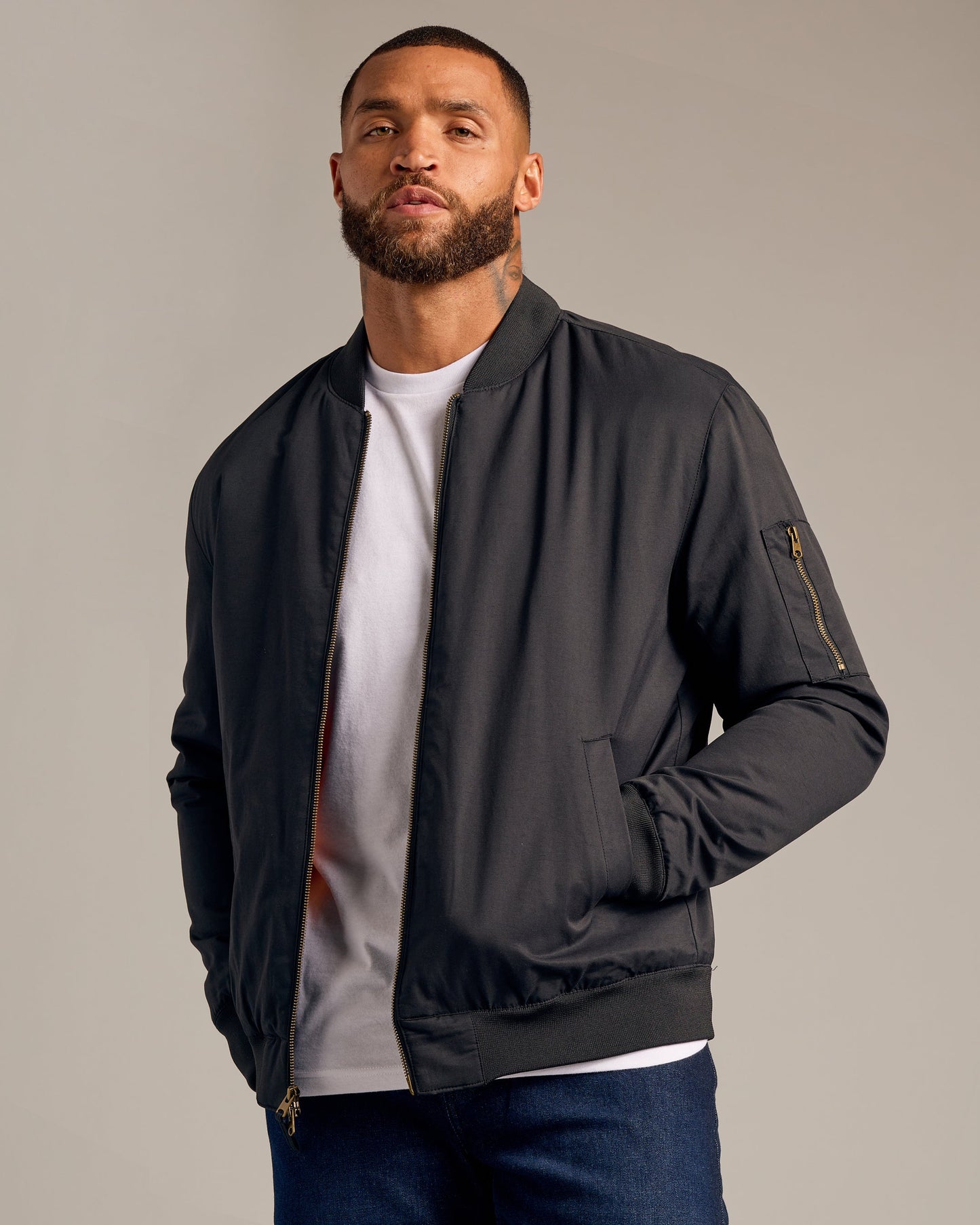 Black Bomber Jacket