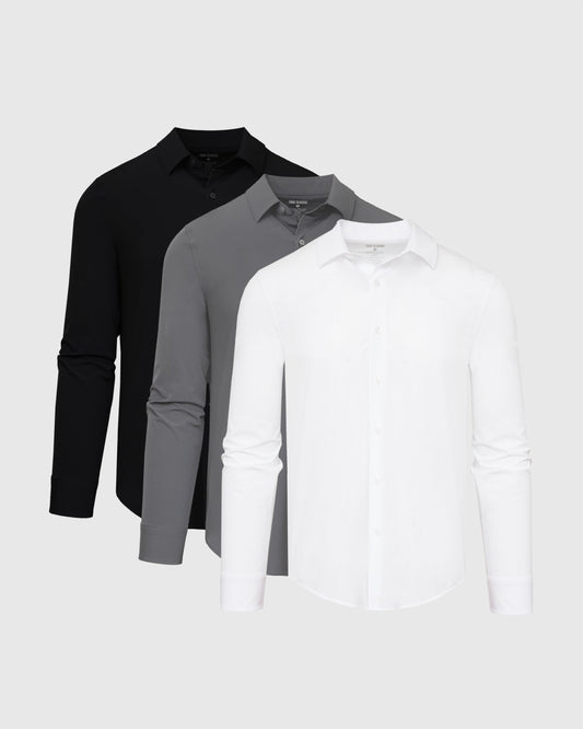 Core Color Lightweight Dress Shirt 3-Pack