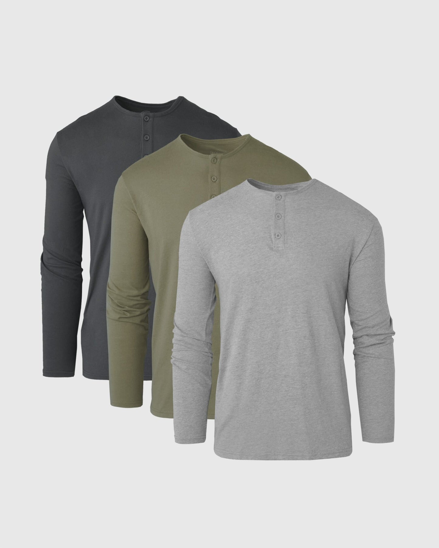 The Timeless Classic Long Sleeve Henley 3-Pack