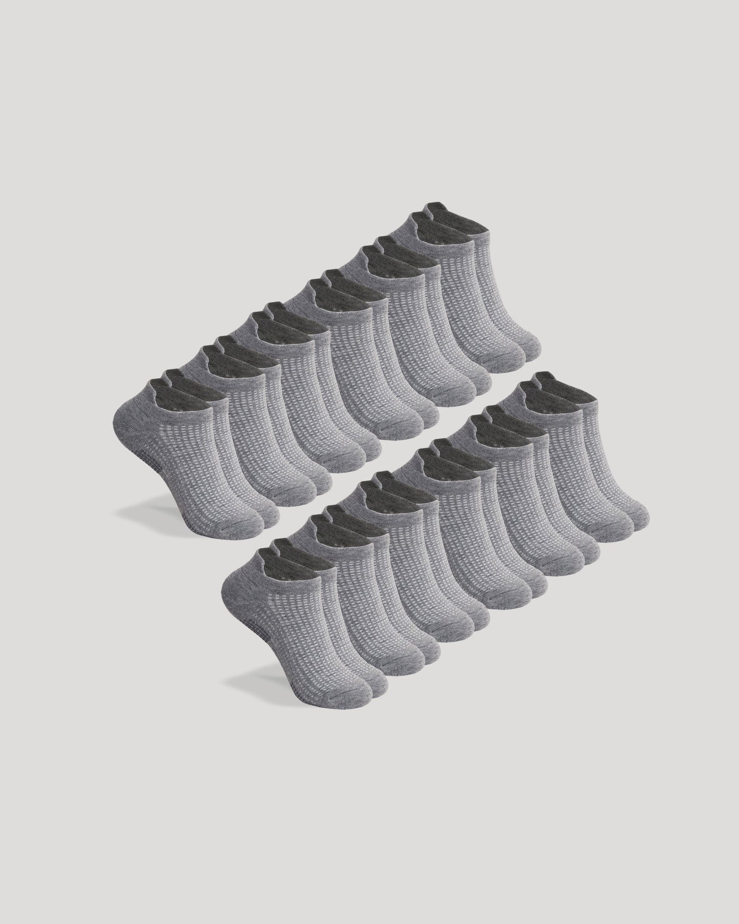 Heather Gray Active Half Crew Socks 12-Pack