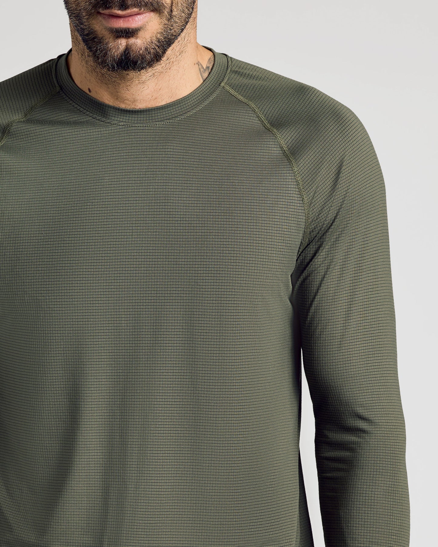 Kelp Long Sleeve Active Mesh Crew
