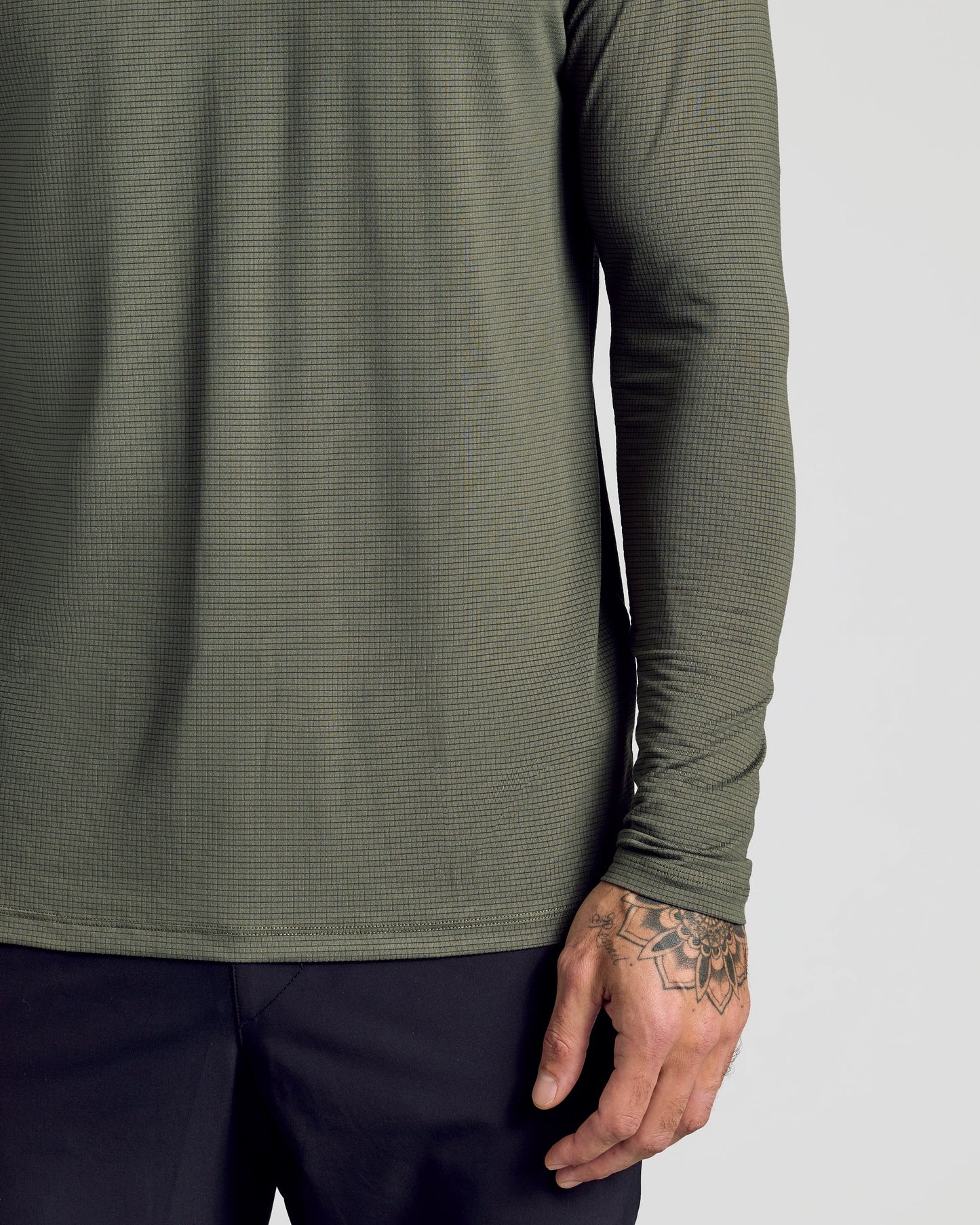 Kelp Long Sleeve Active Mesh Crew