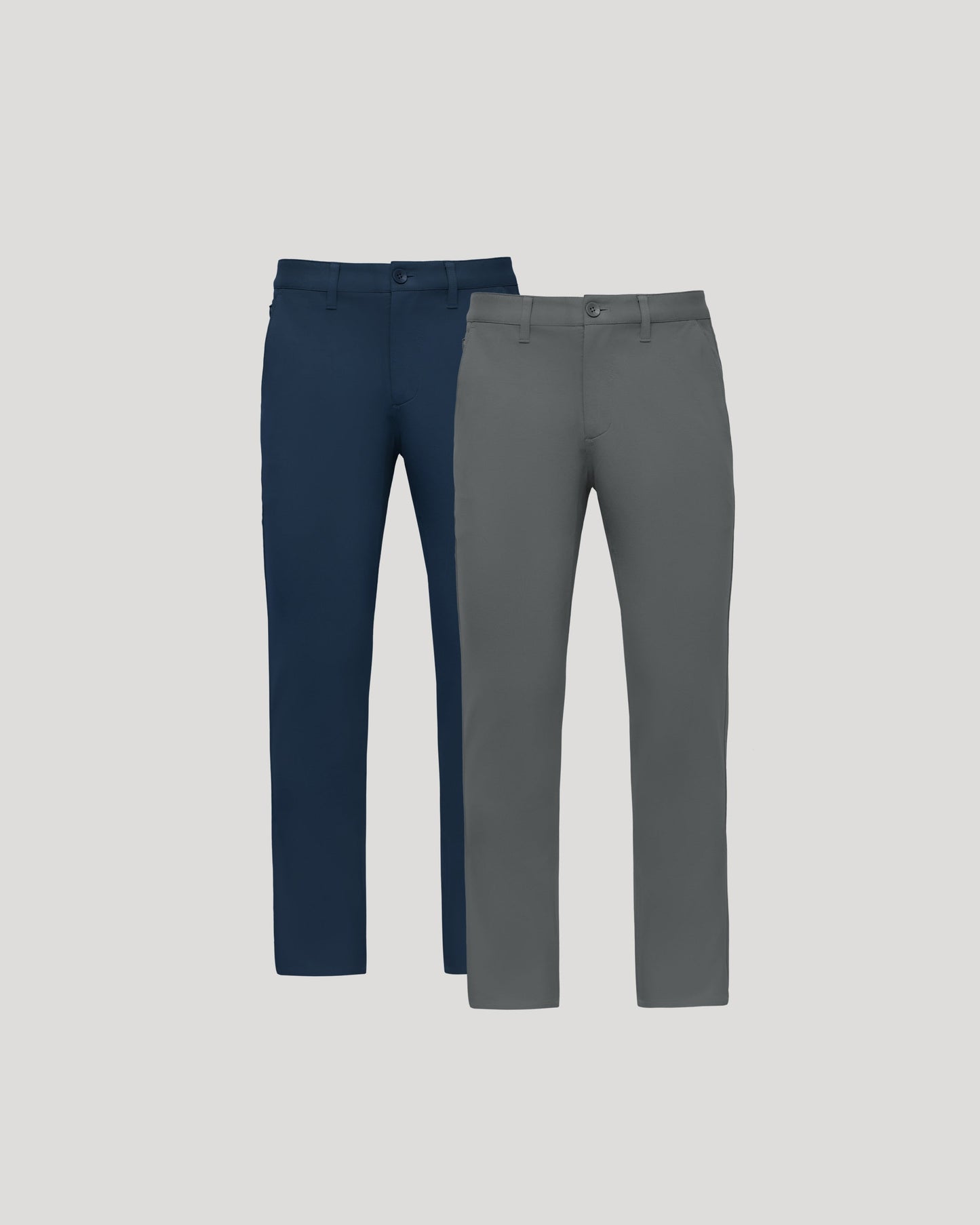 Navy & Carbon Straight Chino Pants 2-Pack
