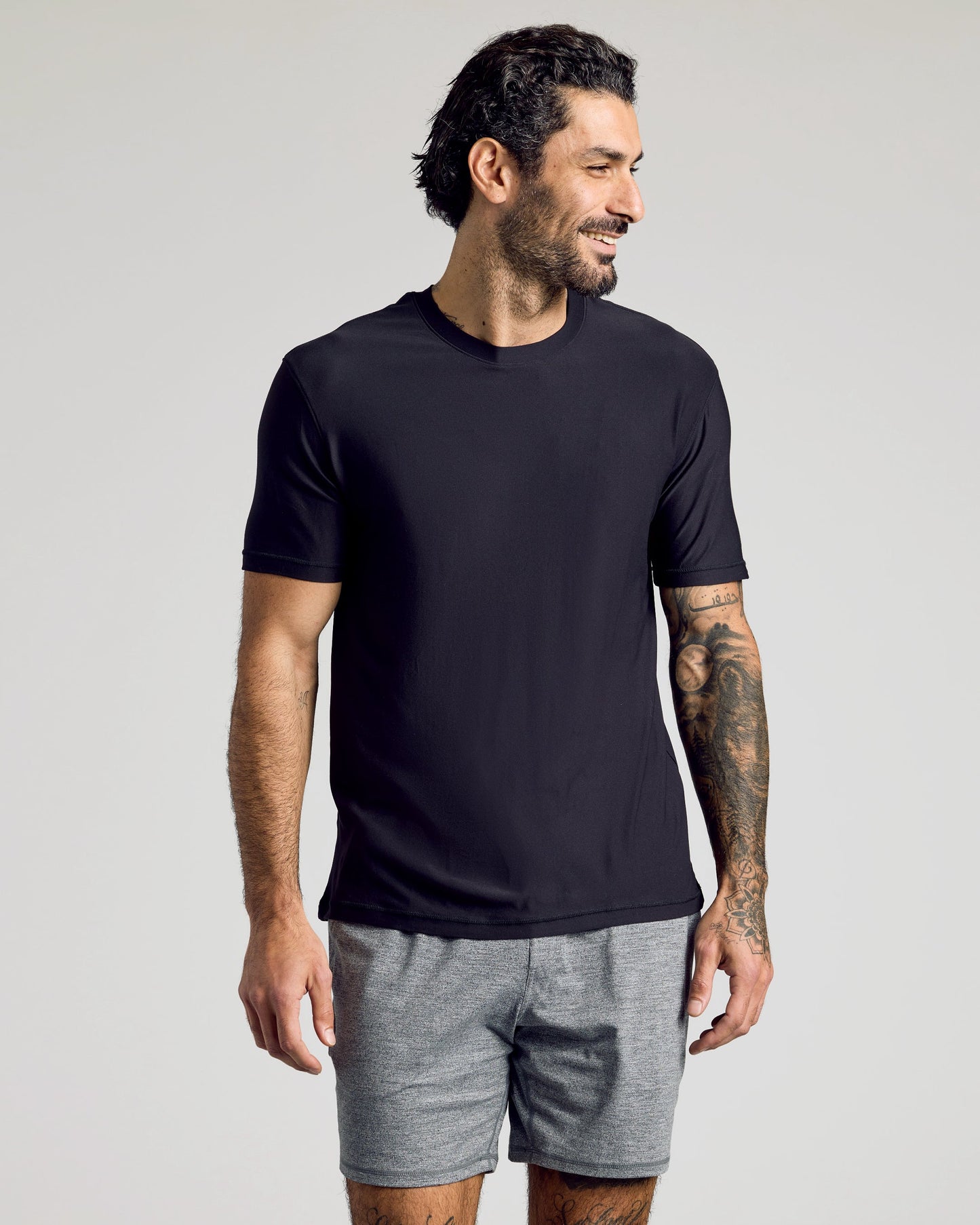 All Black Active Crew Neck 6-Pack